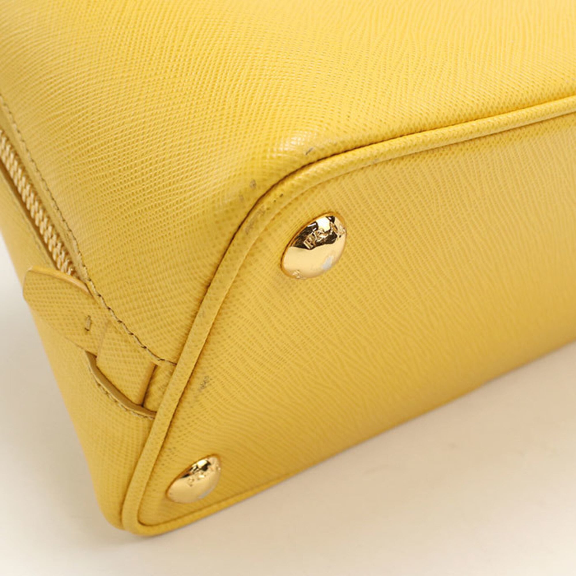 Prada Yellow Leather Handbag (Pre-Owned)