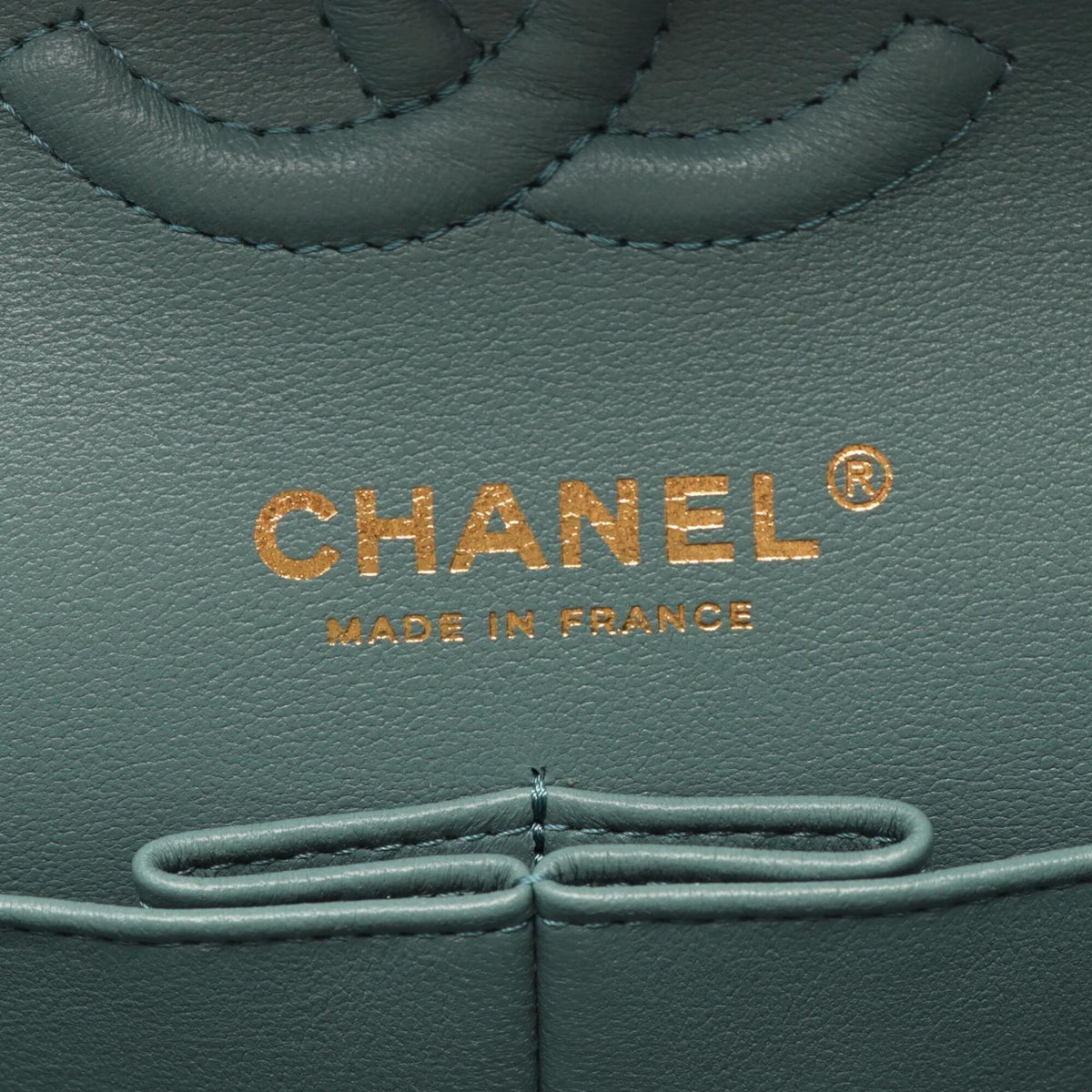 Chanel Green Leather Handbag Shoulder Bag (Pre-Owned)