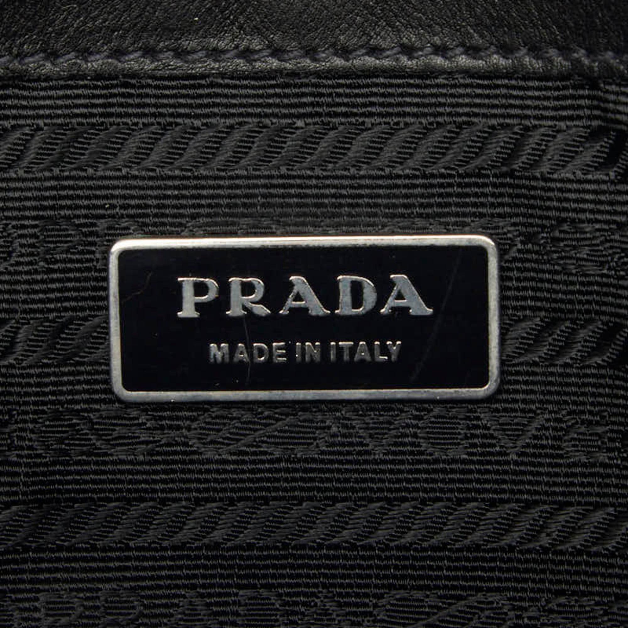 Prada Black Nylon Leather Shoulder Bag (Pre-Owned)