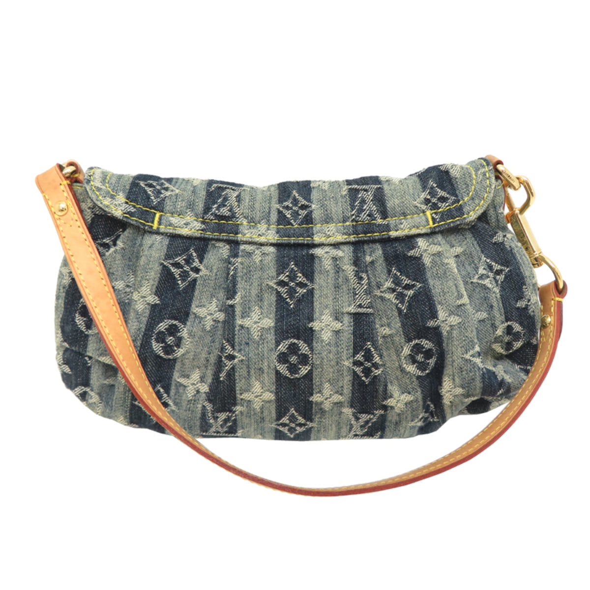 Louis Vuitton Blue Monogram Denim Shoulder Bag (Pre-Owned)