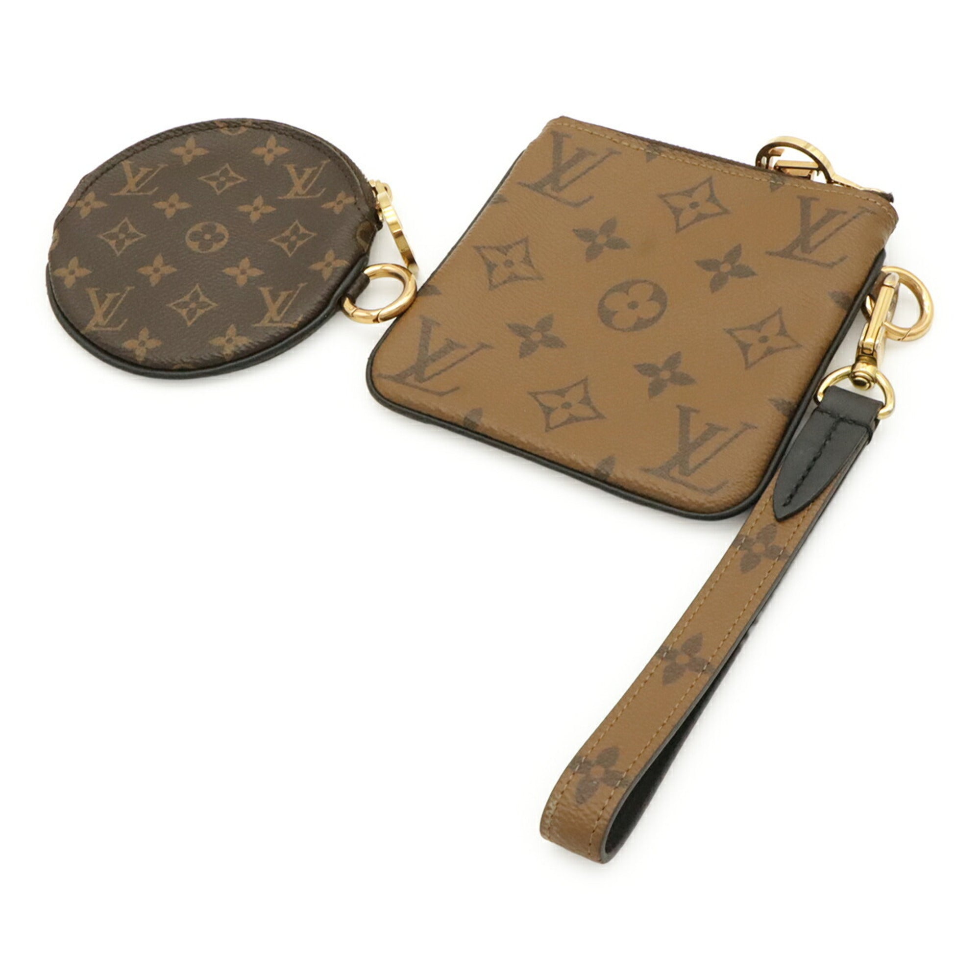 Louis Vuitton Brown Monogram Handbag Pochette Pouch (Pre-Owned)