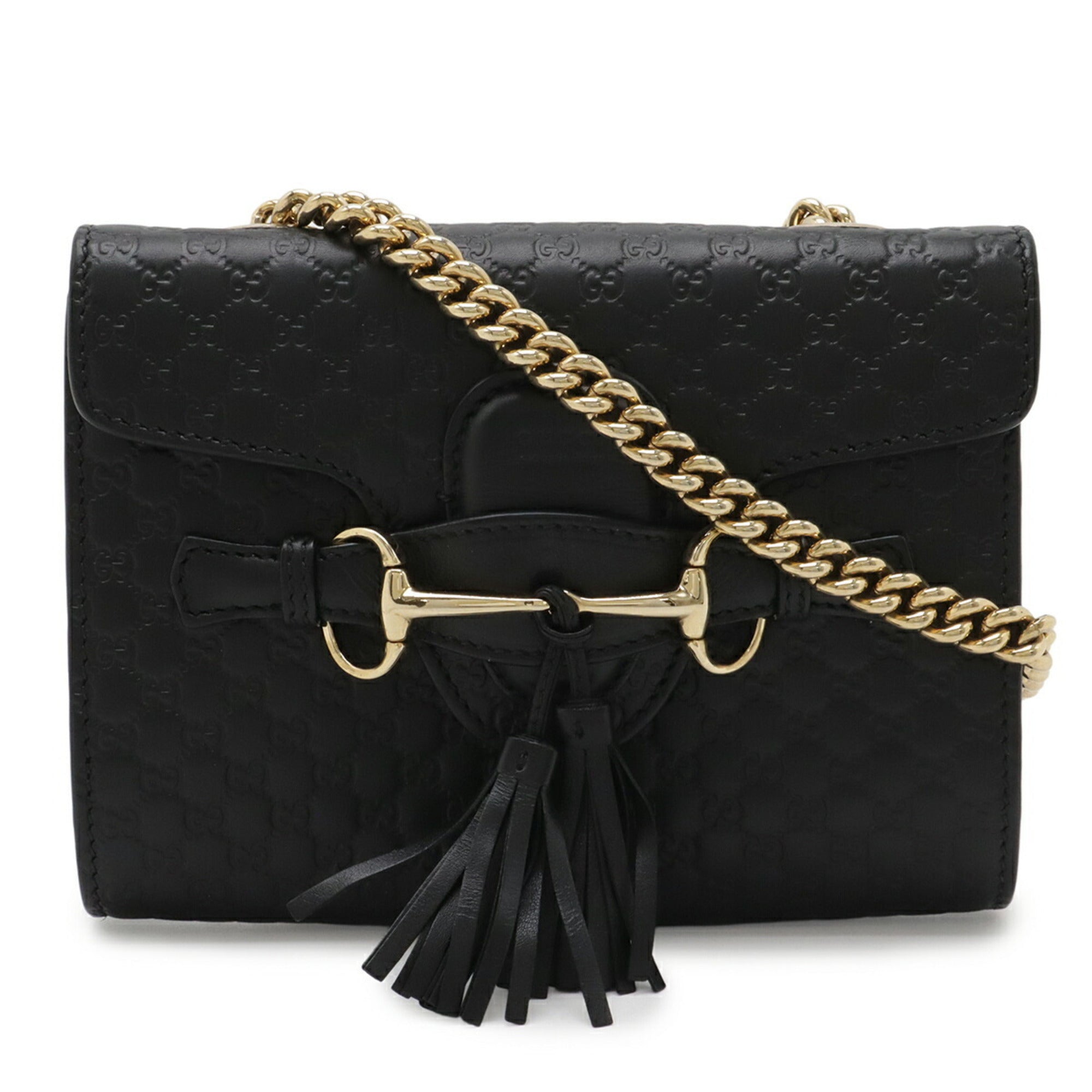 Gucci Black Leather Shoulder Bag (Pre-Owned)
