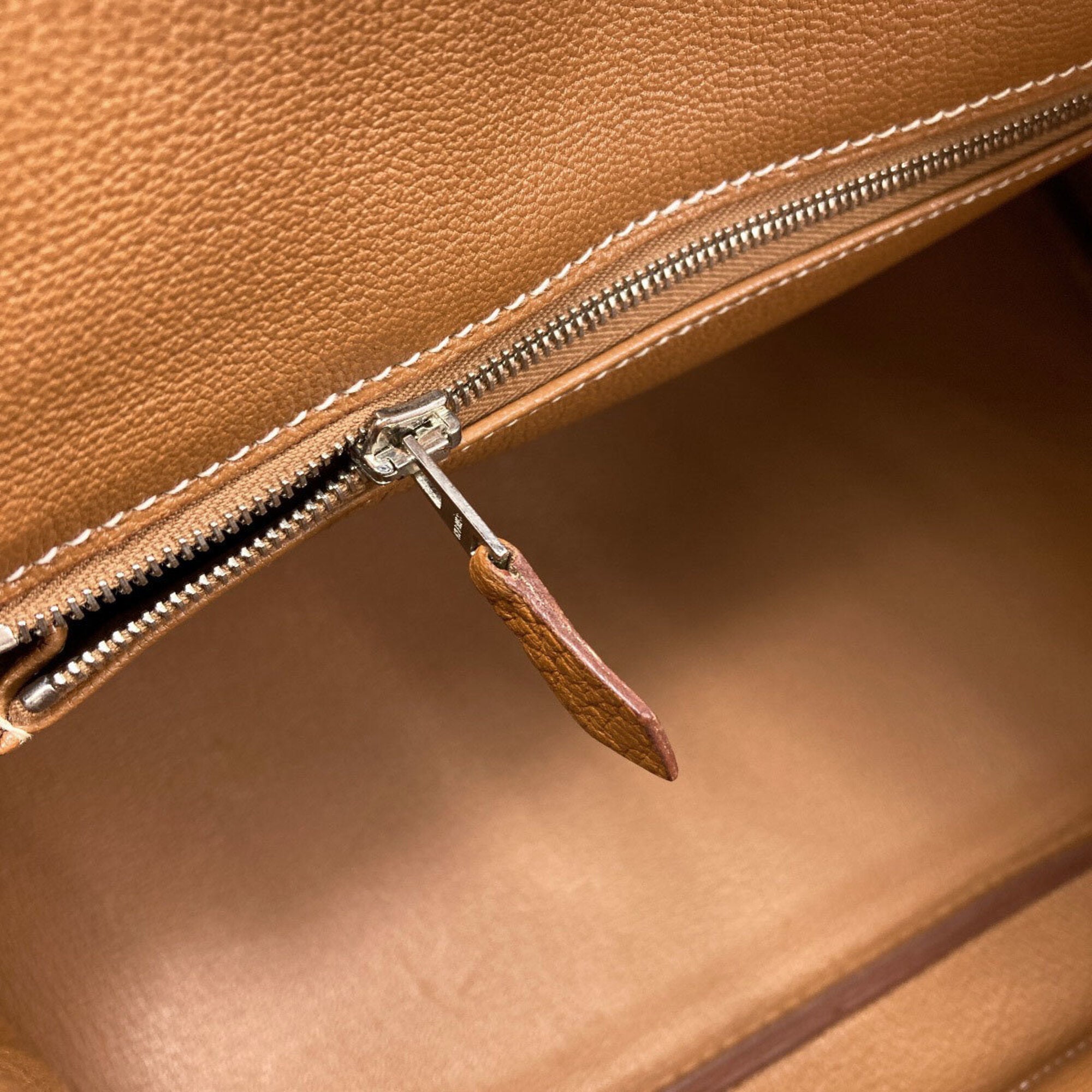 Hermes Gold Brown Taurillon Clemence Leather Handbag (Pre-Owned)