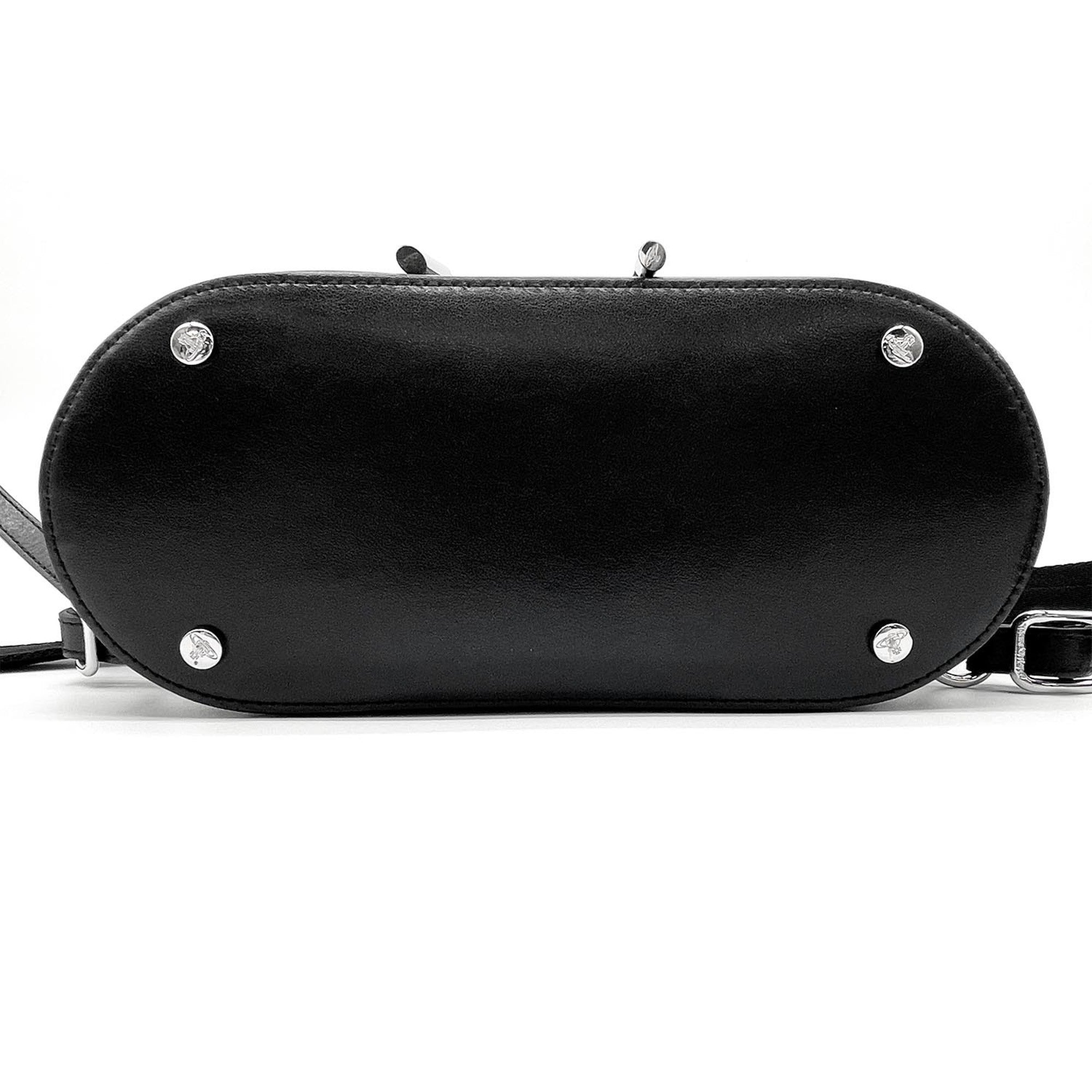 Vivienne Westwood Black Leather Backpack (Pre-Owned)
