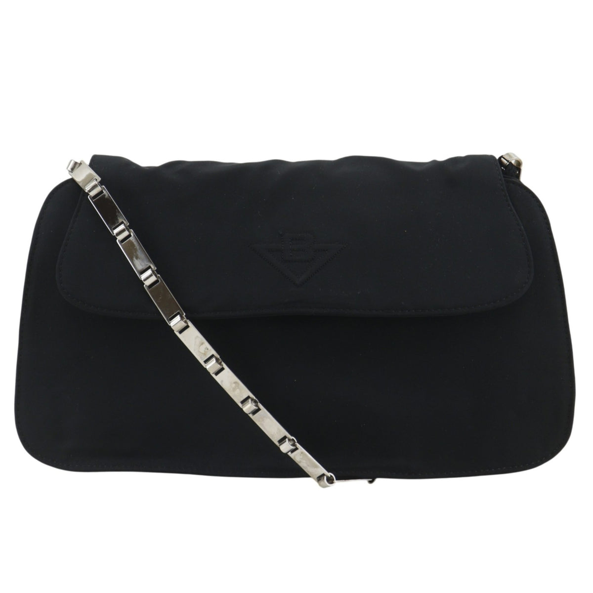 Bottega Veneta Black Nylon Shoulder Bag (Pre-Owned)