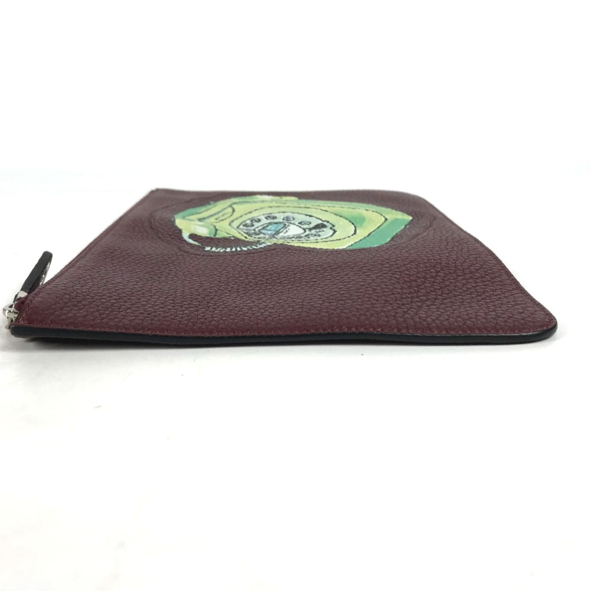 Fendi Brown Leather Clutch Bag (Pre-Owned)