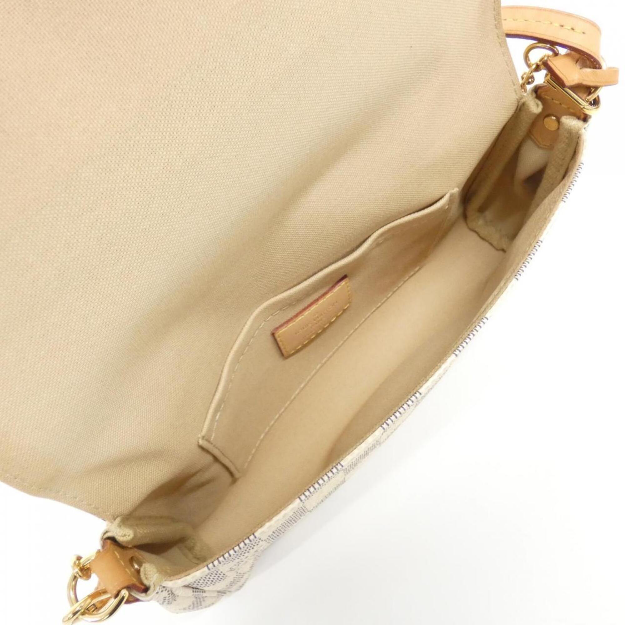 Louis Vuitton Azur Coated Canvas Shoulder Bag (Pre-Owned)