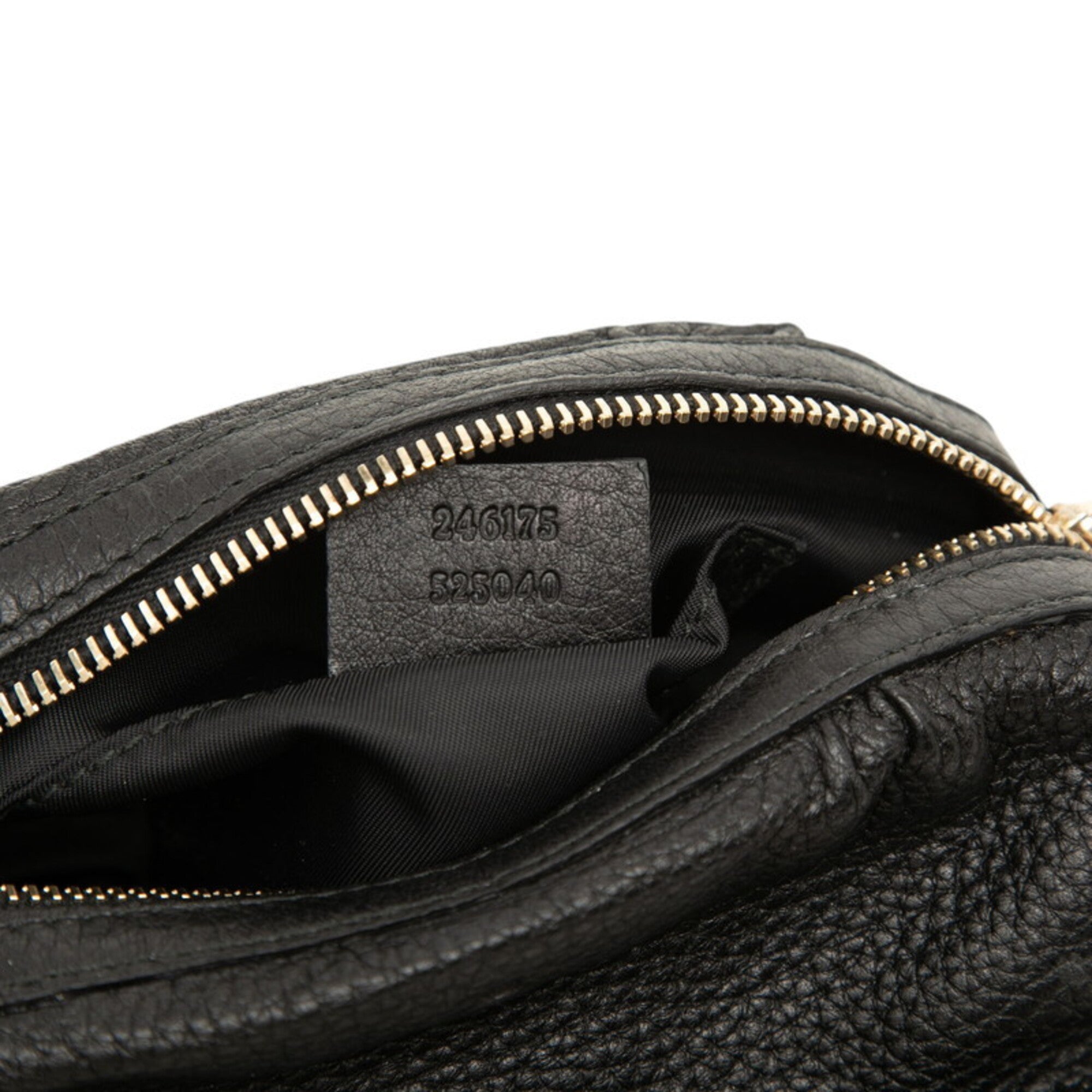 Gucci Black Leather Pouch Wash Bag (Pre-Owned)
