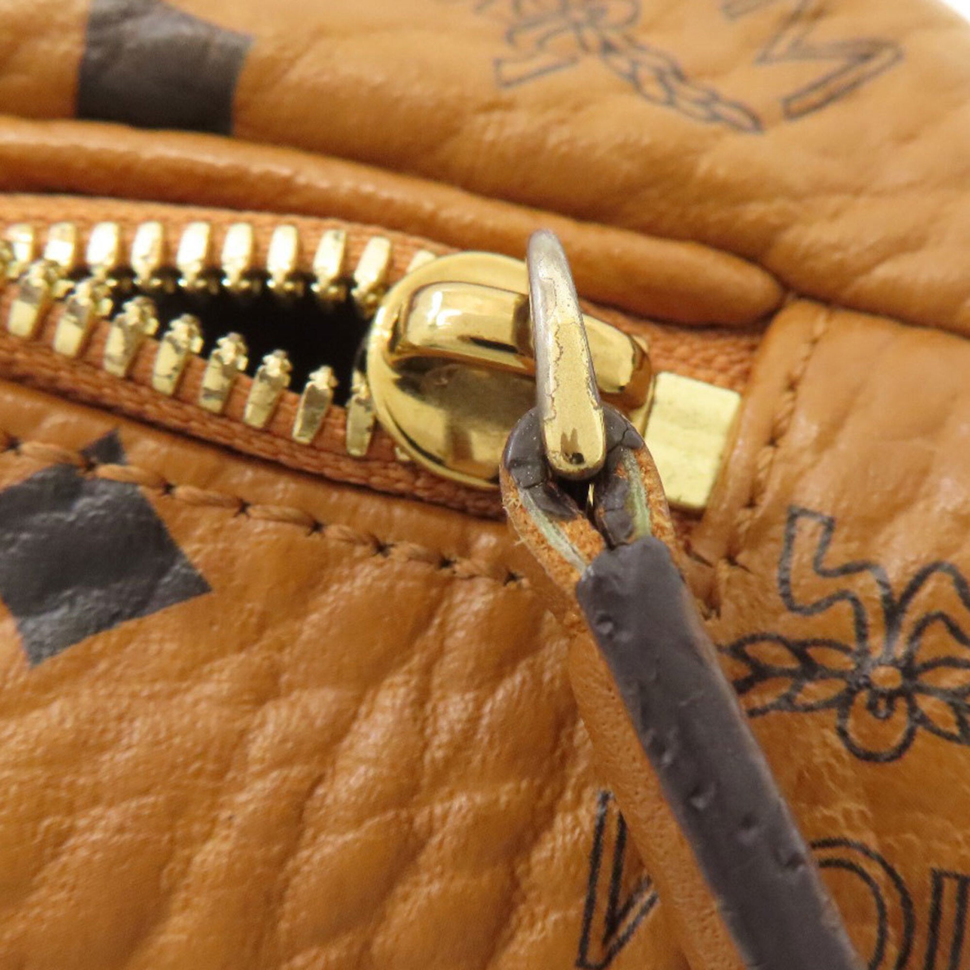 Mcm Brown Pvc Fanny Pack (Pre-Owned)