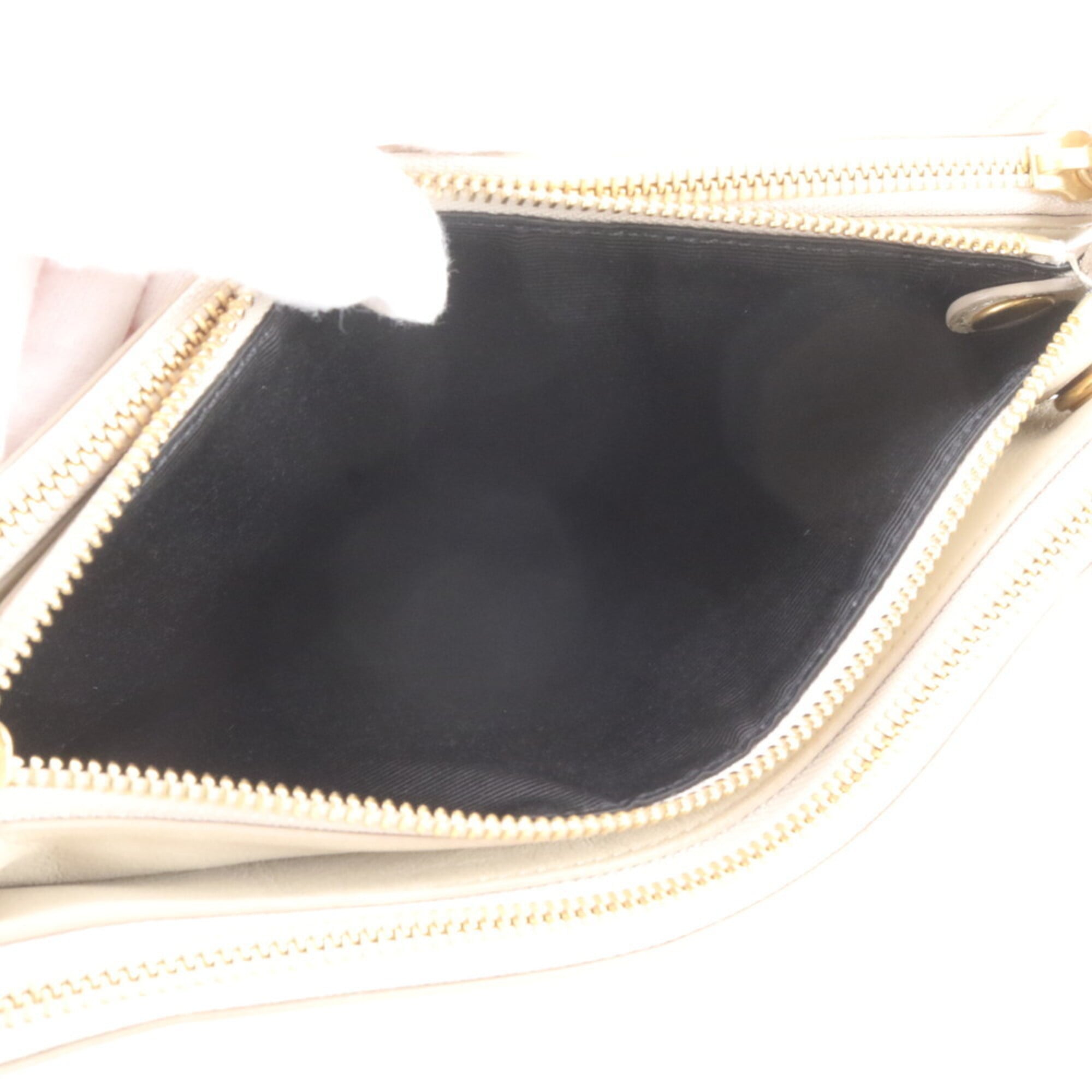 Celine Beige Leather Crossbody Bag Shoulder Bag (Pre-Owned)