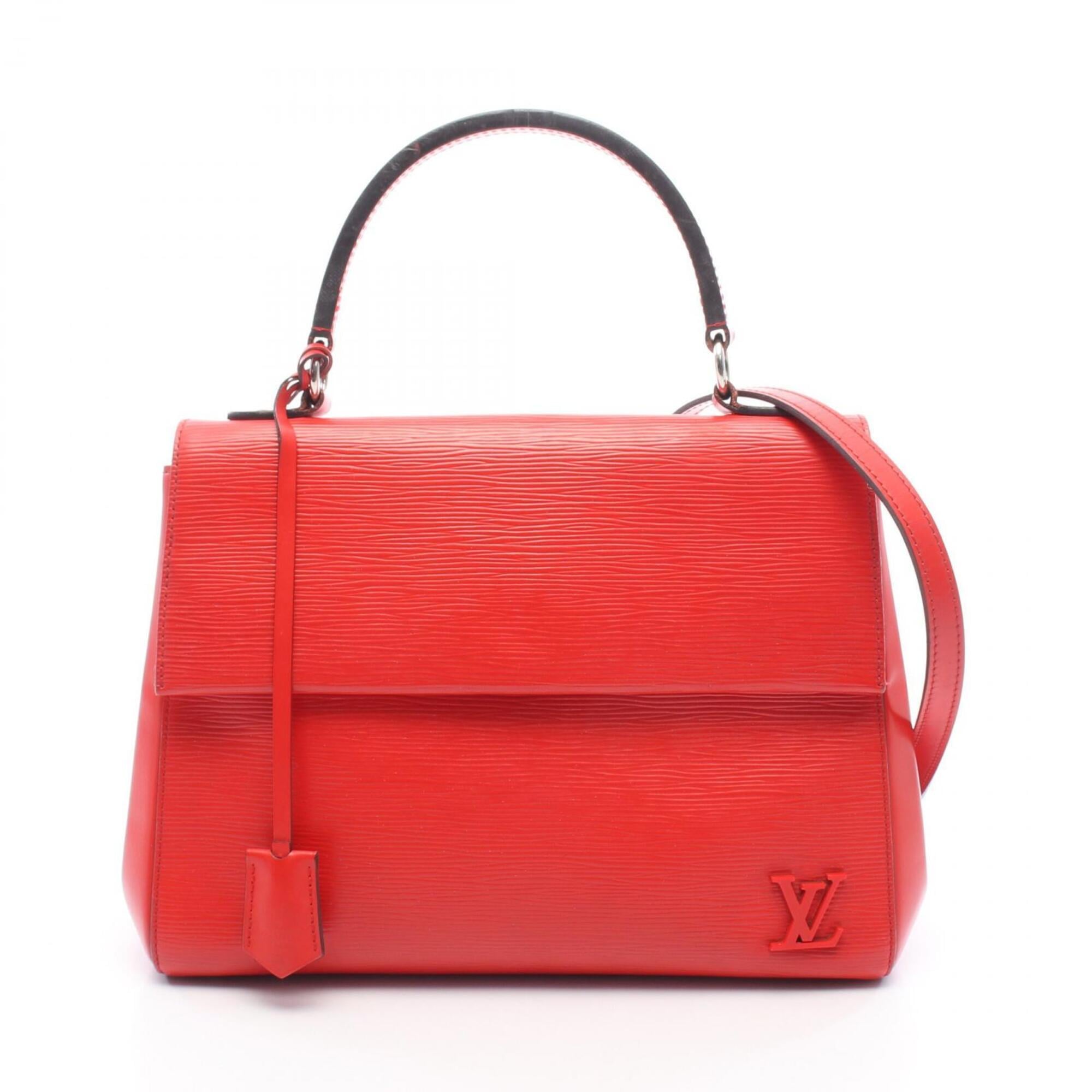 Louis Vuitton Red Color Leather Handbag (Pre-Owned)