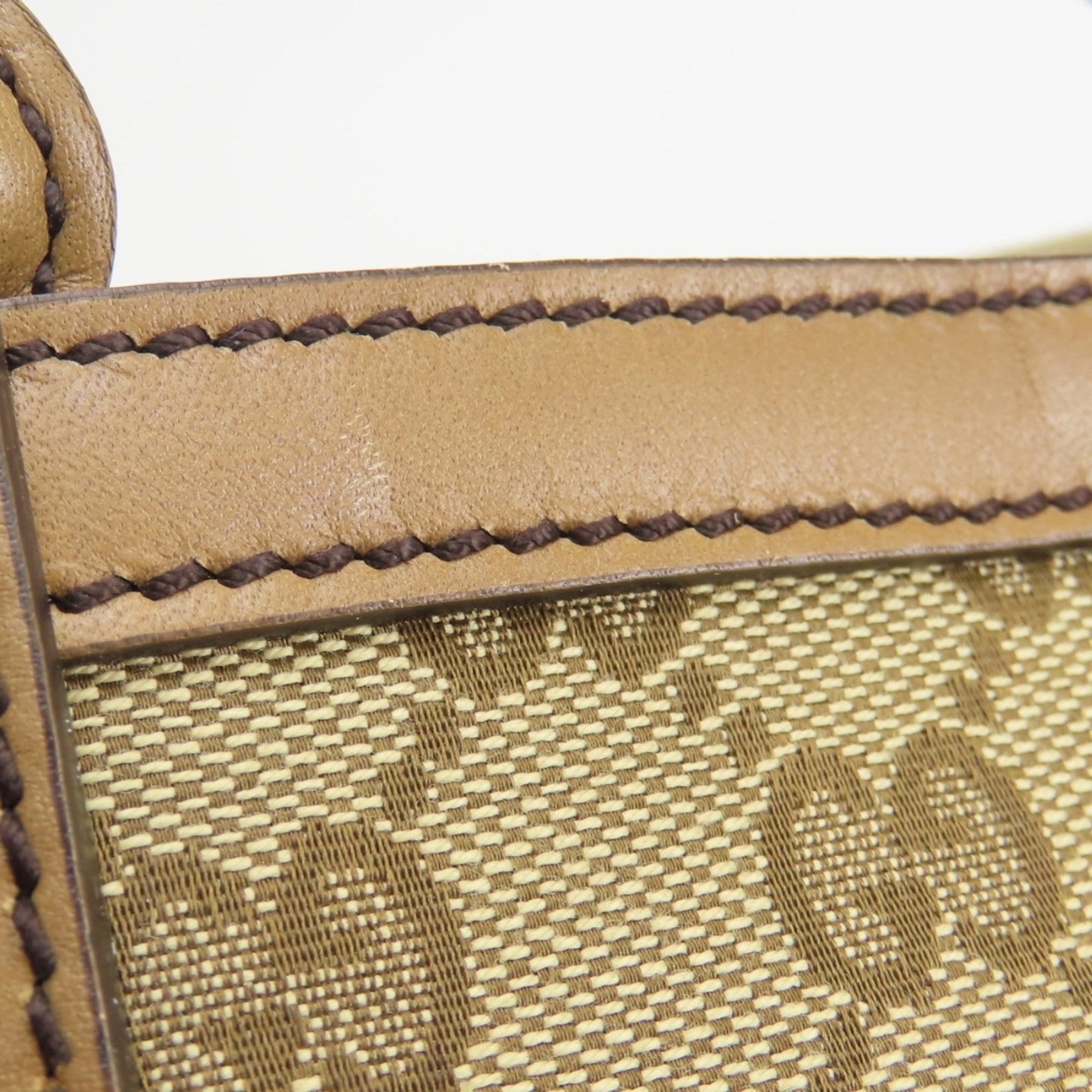 Gucci Brown Gg Canvas Pouch Tote Bag (Pre-Owned)