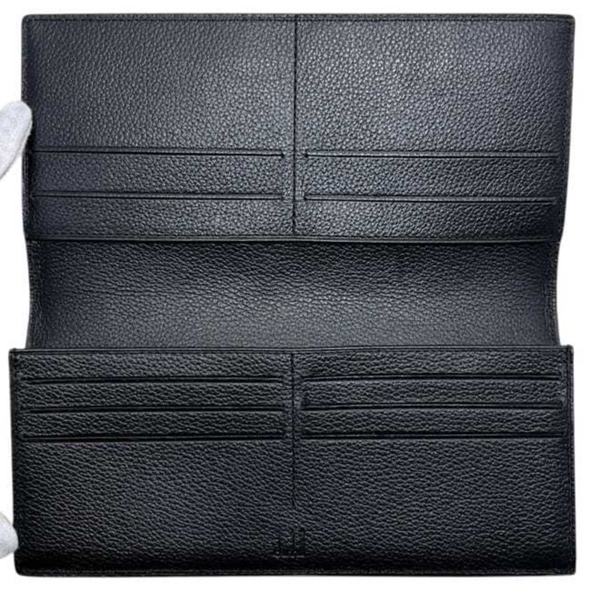 Dunhill Black Leather Long Wallet (Bi-Fold) (Pre-Owned)