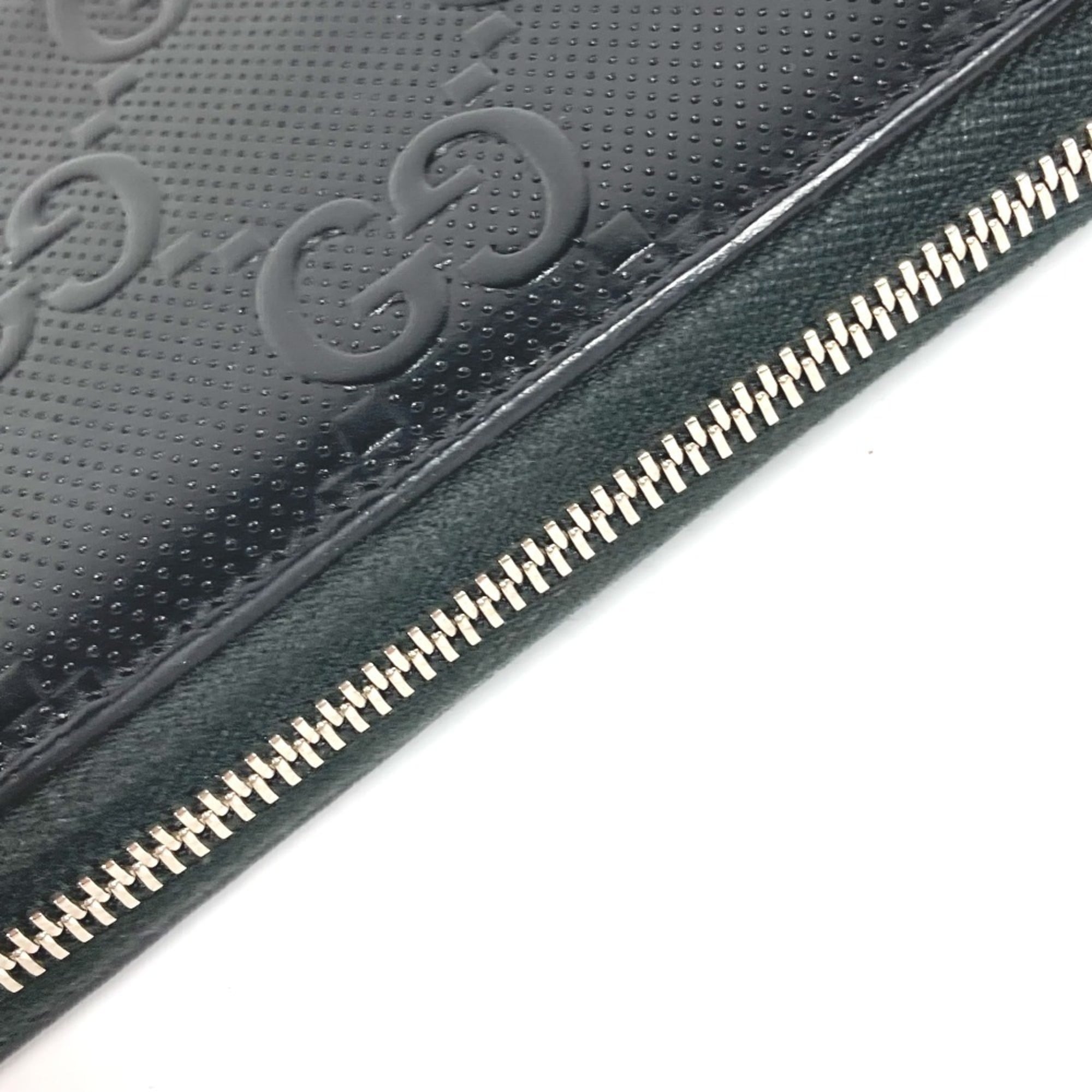 Gucci Black Leather Long Wallet (Bi-Fold) (Pre-Owned)