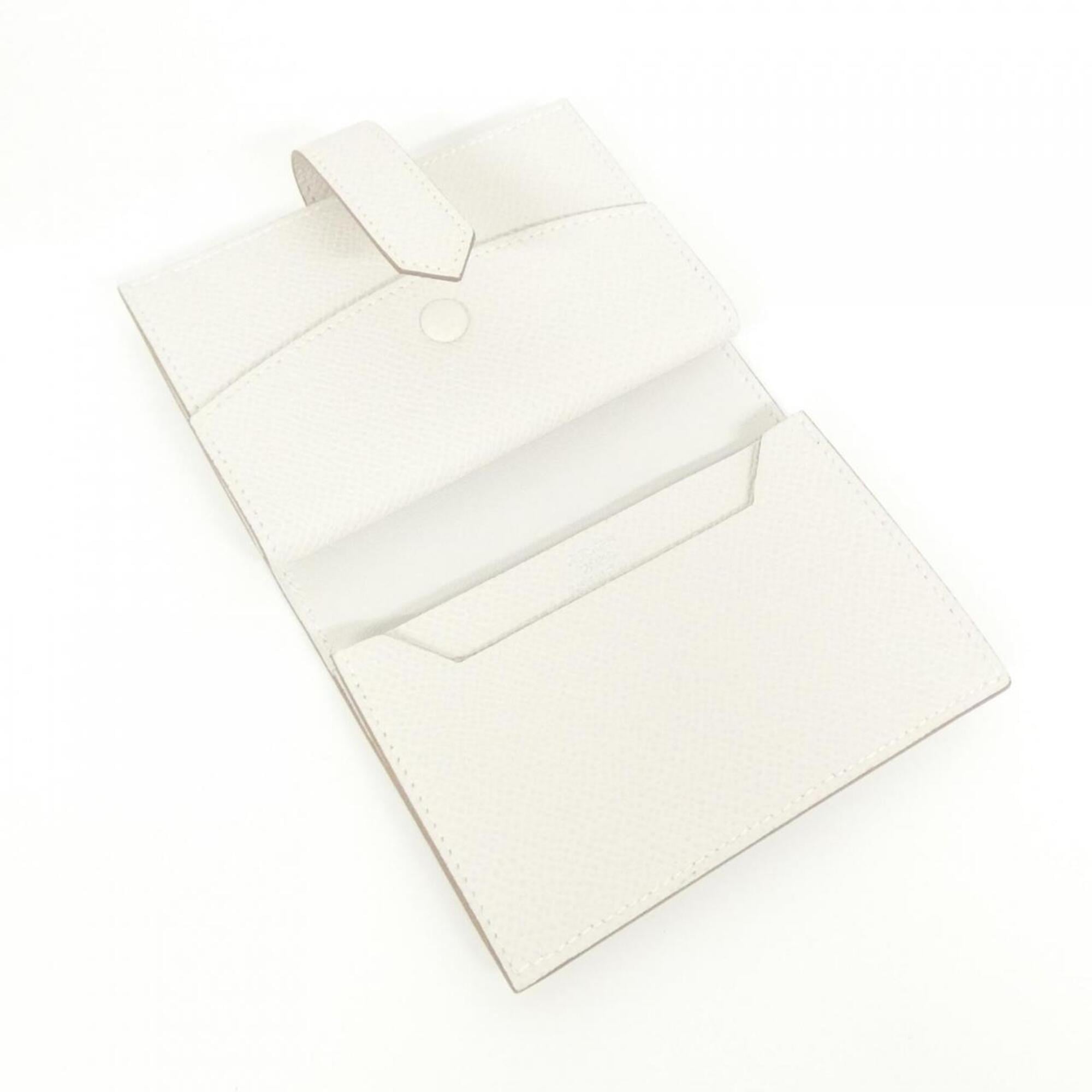Hermes White Epsom Leather Wallet (Bi-Fold) (Pre-Owned)