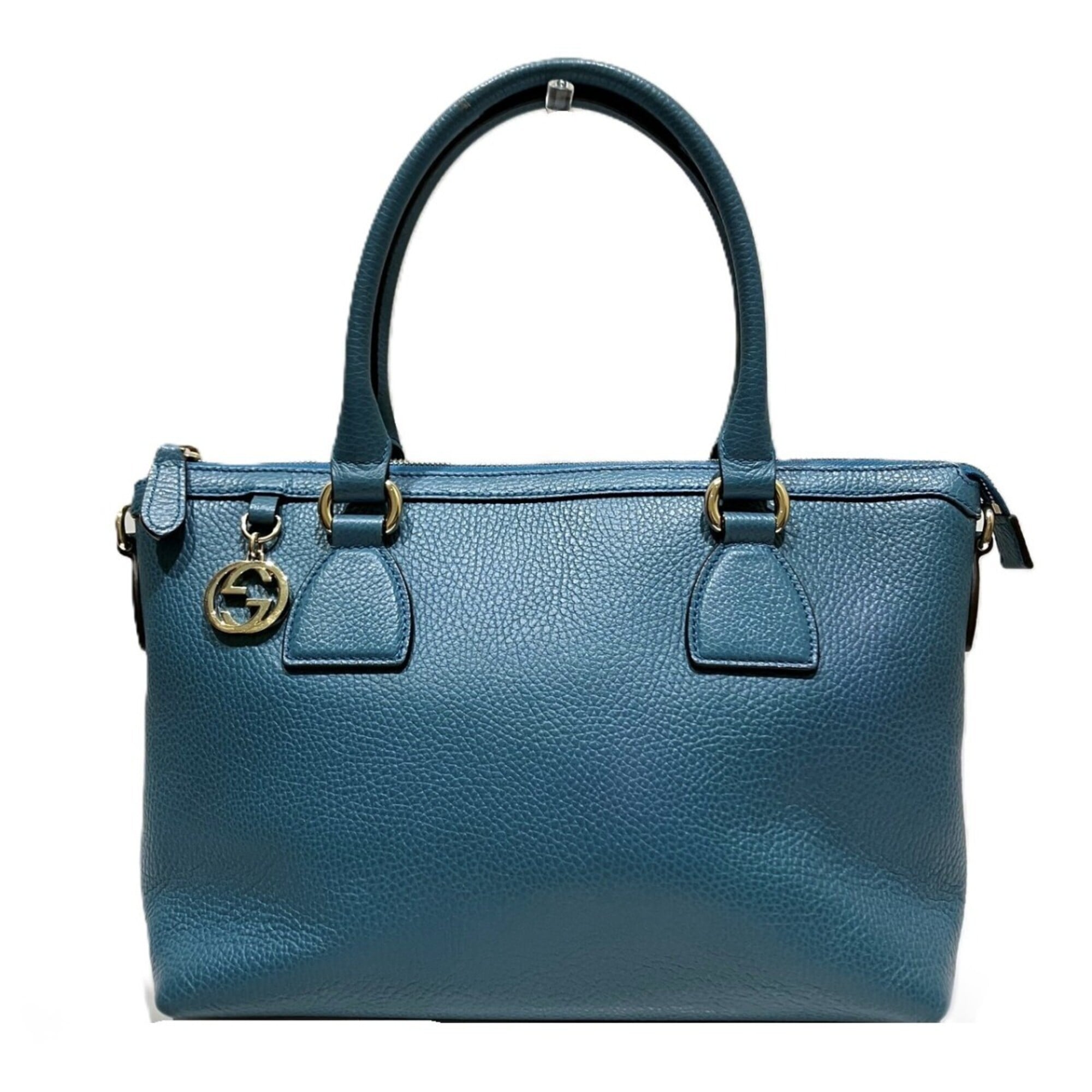 Gucci Blue Leather Handbag (Pre-Owned)