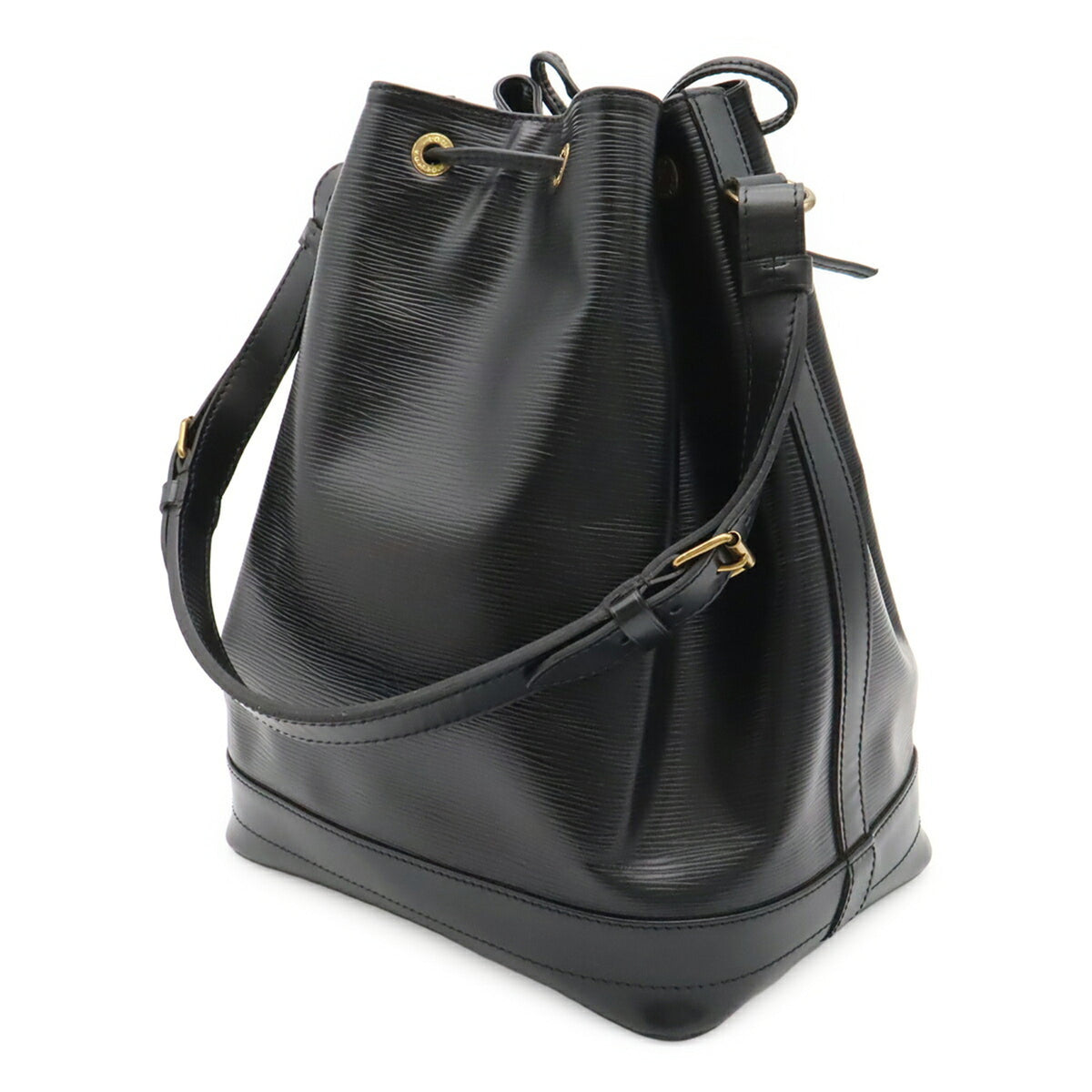 Louis Vuitton Black Noir Epi Leather Shoulder Bag (Pre-Owned)