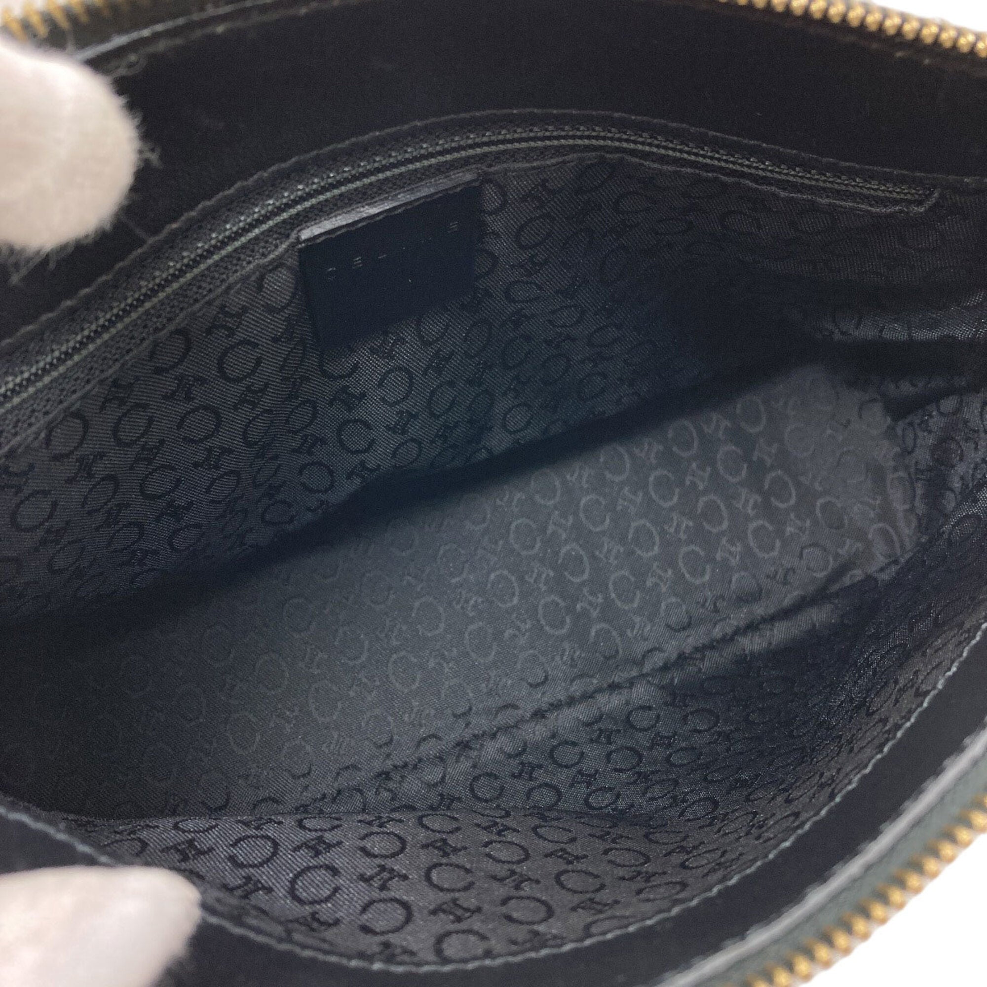 Celine Black Canvas Shoulder Bag (Pre-Owned)
