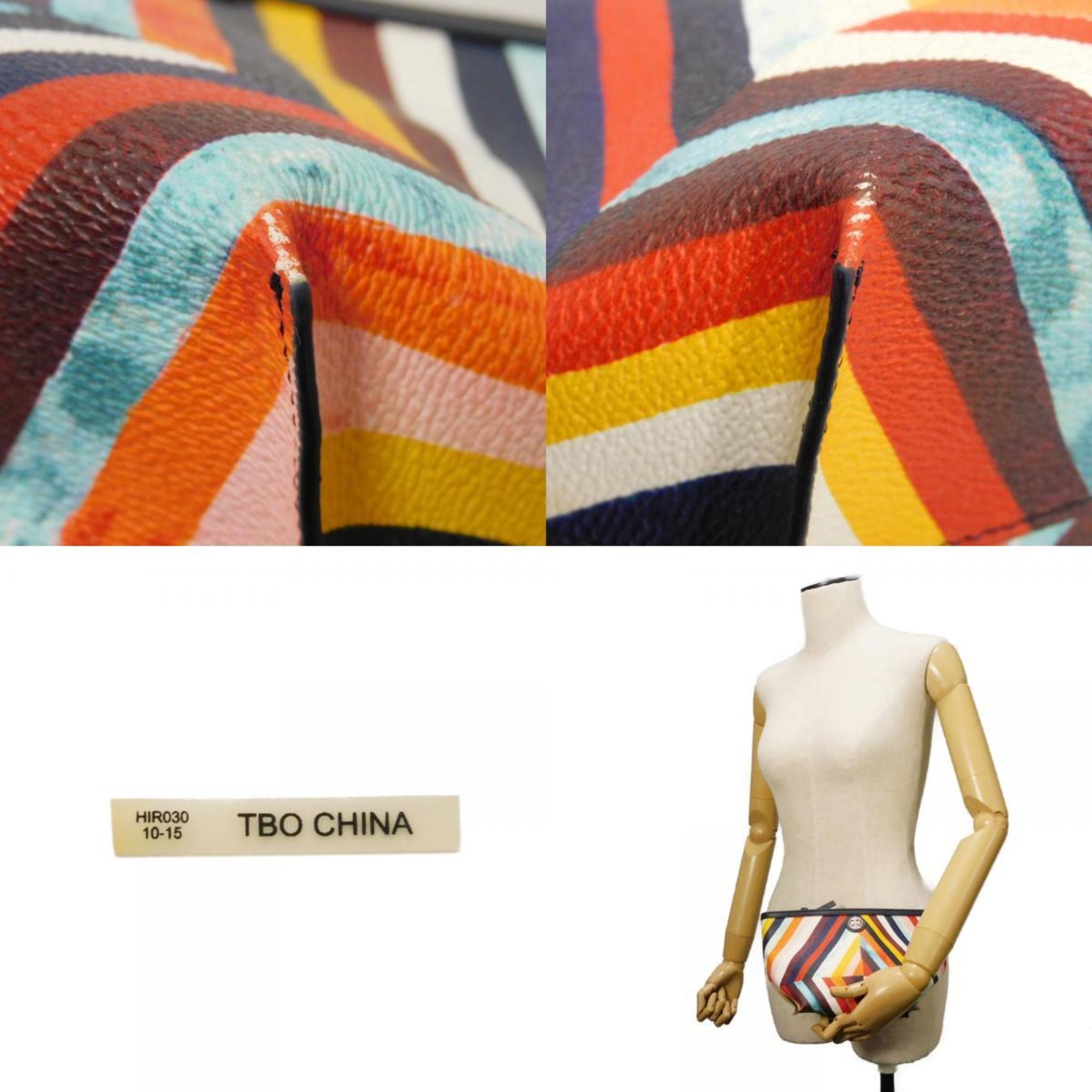 Tory Burch Multi-Color Pvc Clutch Bag Pouch (Pre-Owned)