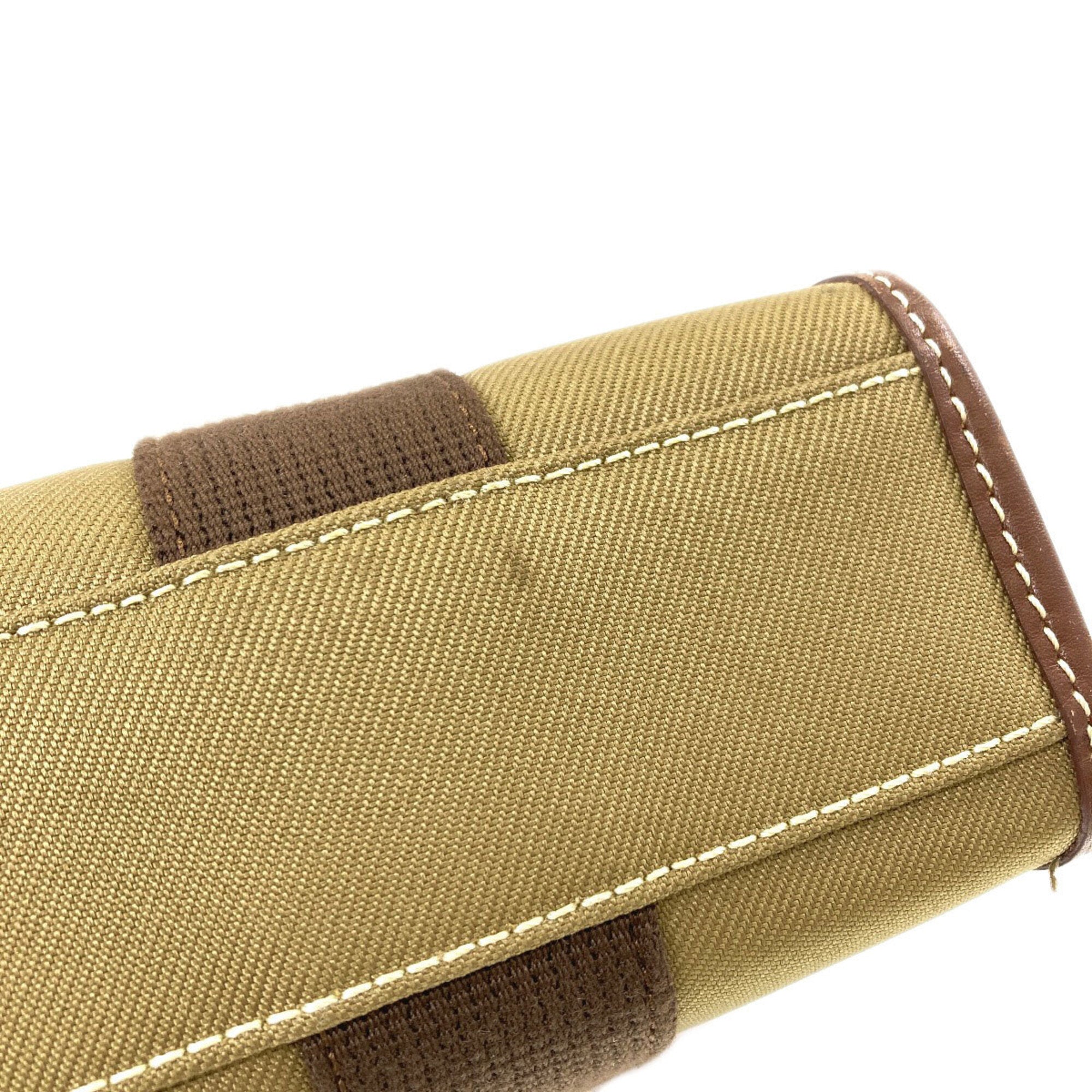 Hunting World Khaki Canvas Handbag (Pre-Owned)