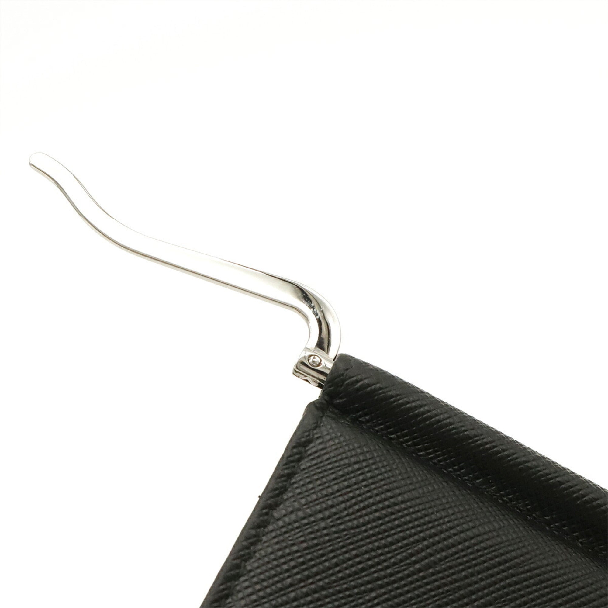 Prada Black Nero White Leather Wallet (Bi-Fold) (Pre-Owned)