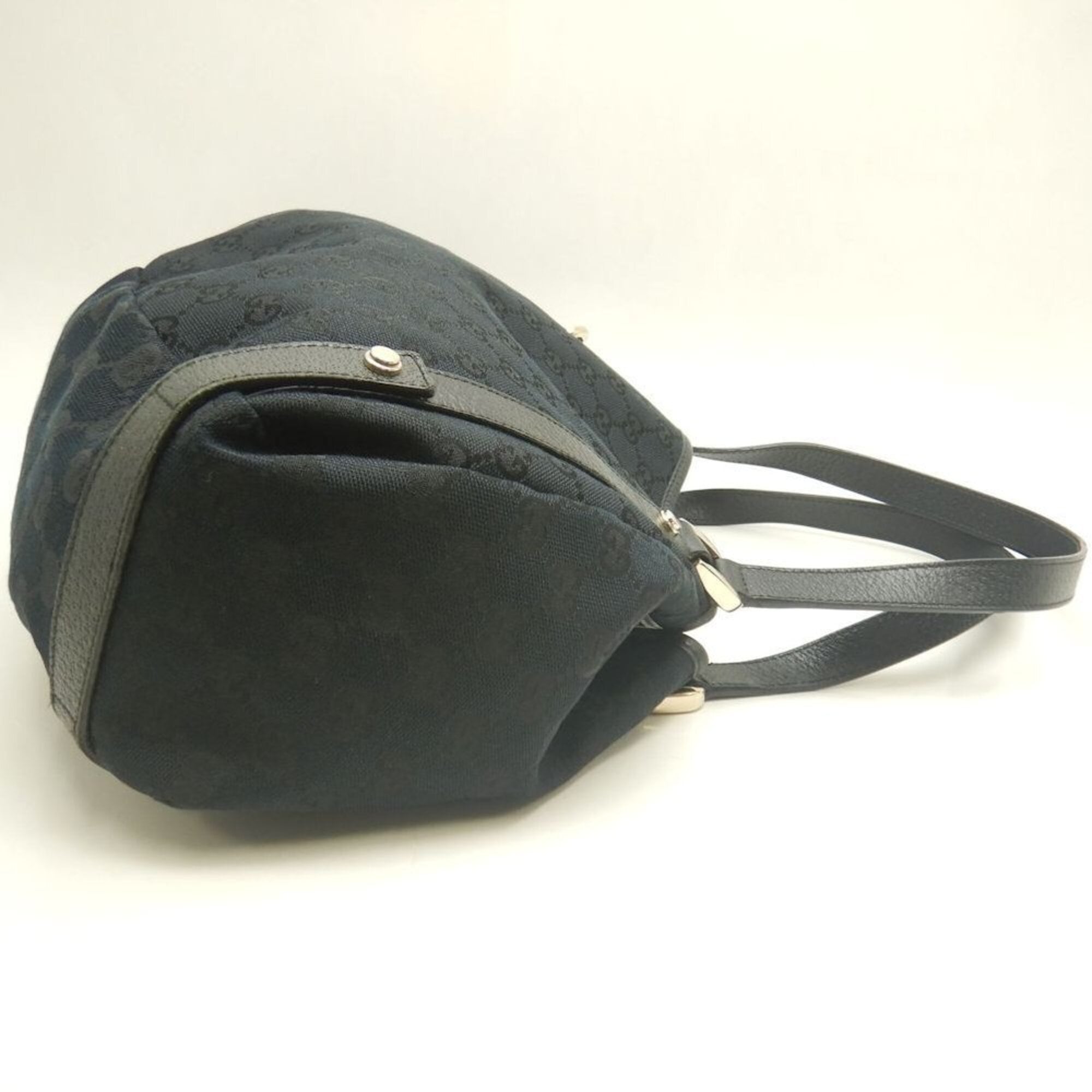Gucci Black Gg Canvas Tote Bag (Pre-Owned)