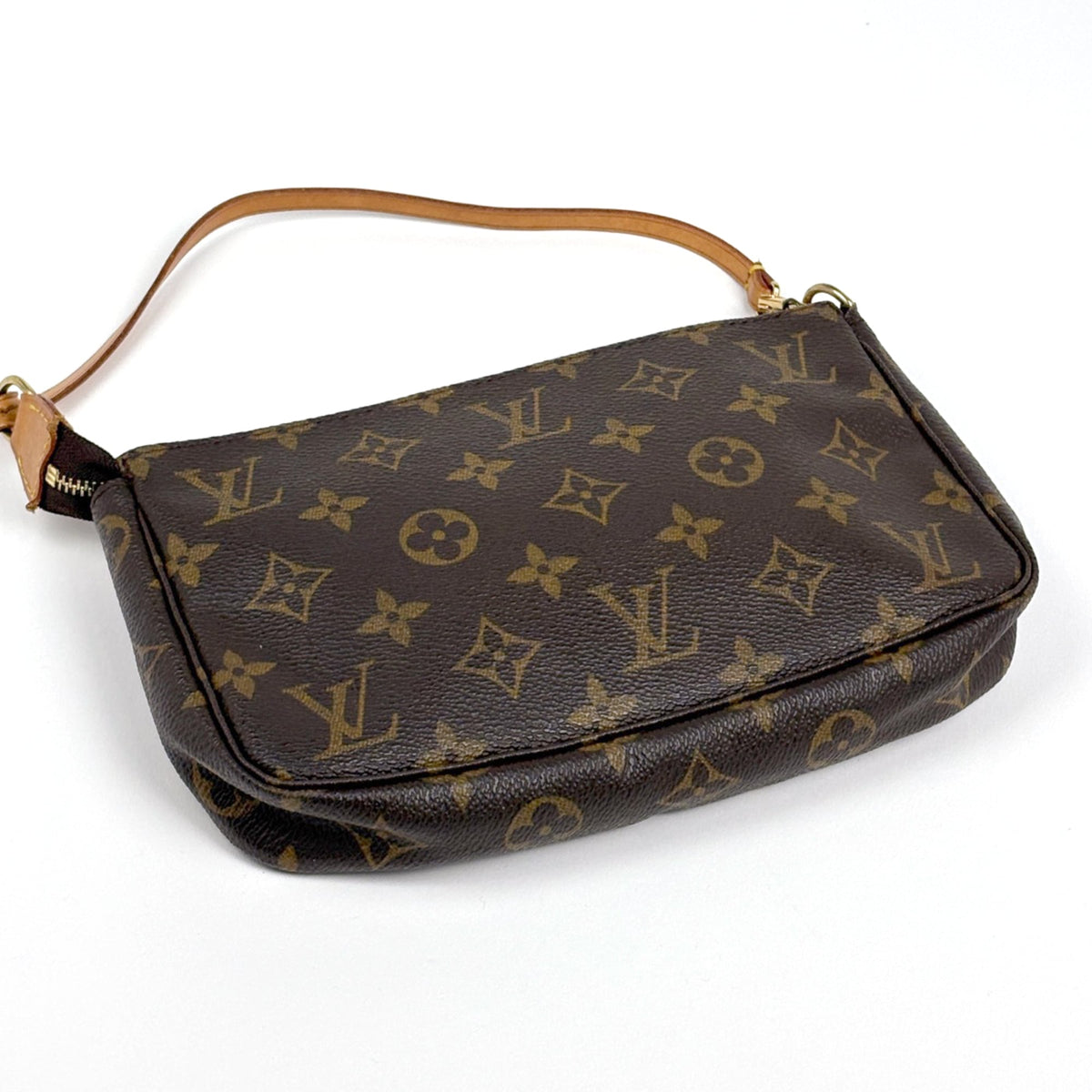 Louis Vuitton Brown Monogram Pochette Pouch (Pre-Owned)