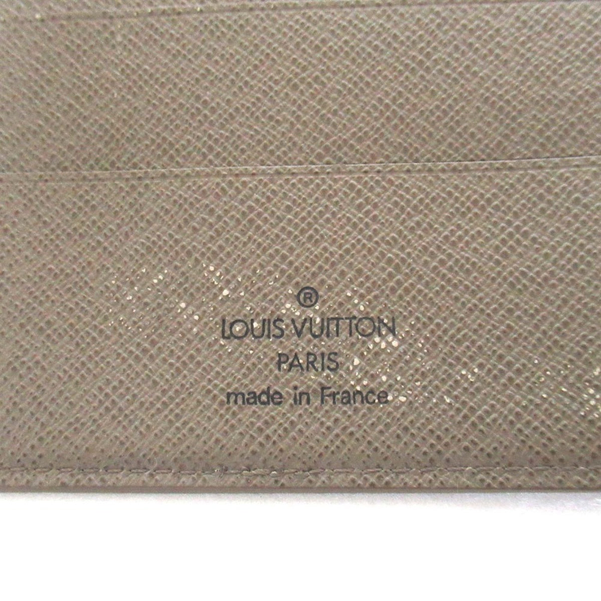 Louis Vuitton Khaki Leather Long Wallet (Bi-Fold) (Pre-Owned)