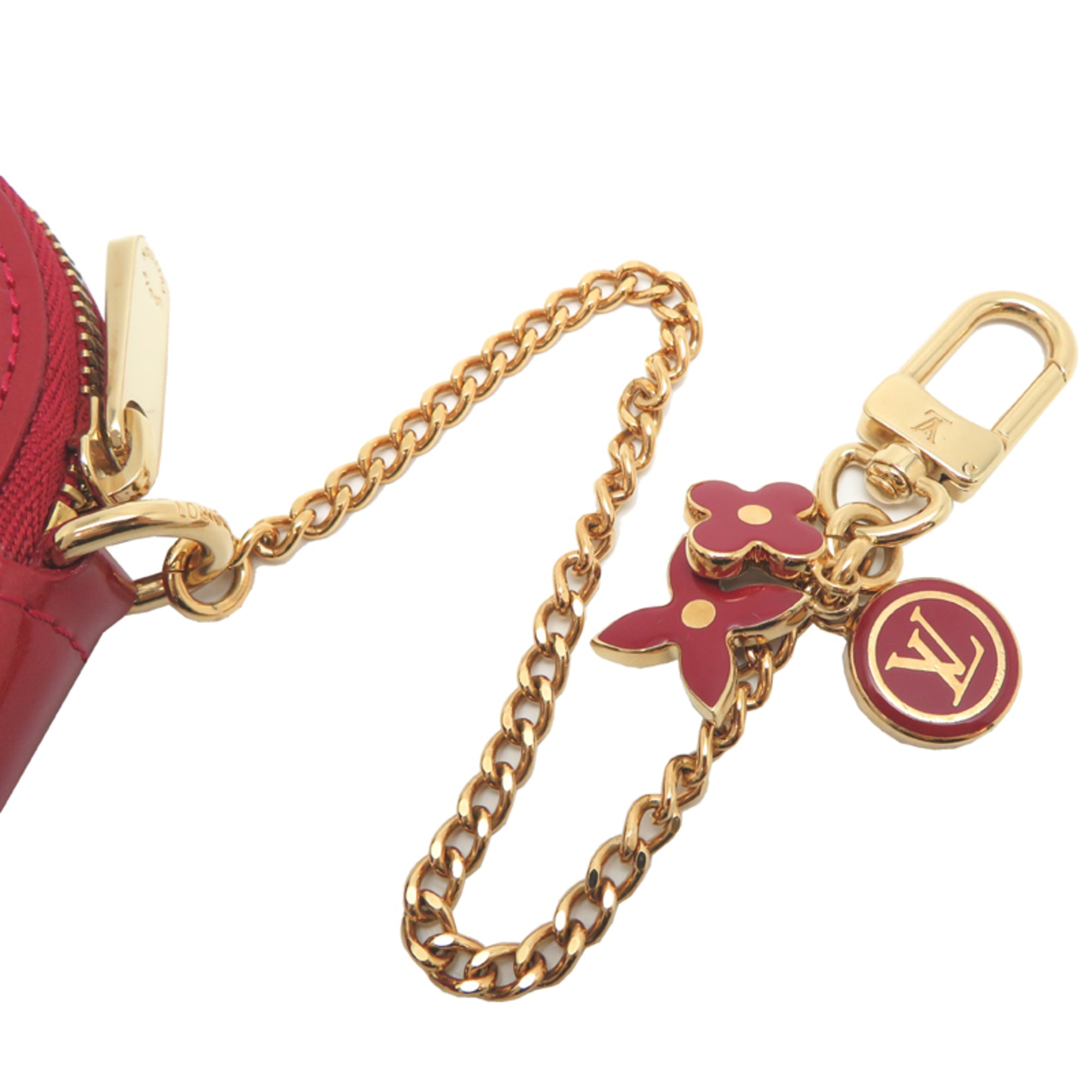 Louis Vuitton Red Color Vernis Coin Purse/Coin Case (Pre-Owned)
