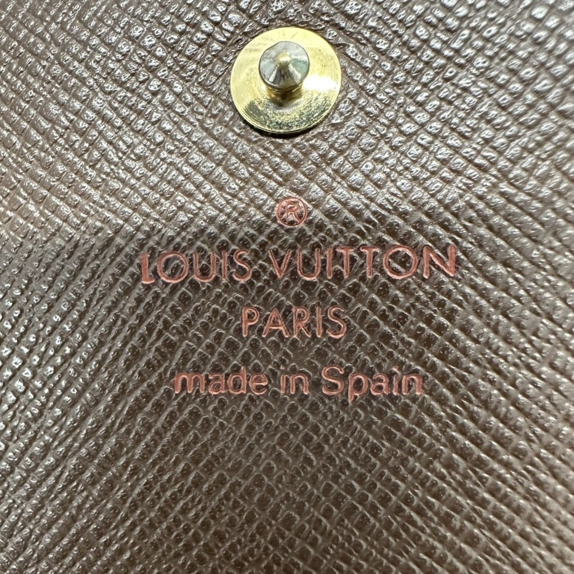 Louis Vuitton Damier Brown Ebene Pvc Leather Wallet (Bi-Fold) (Pre-Owned)