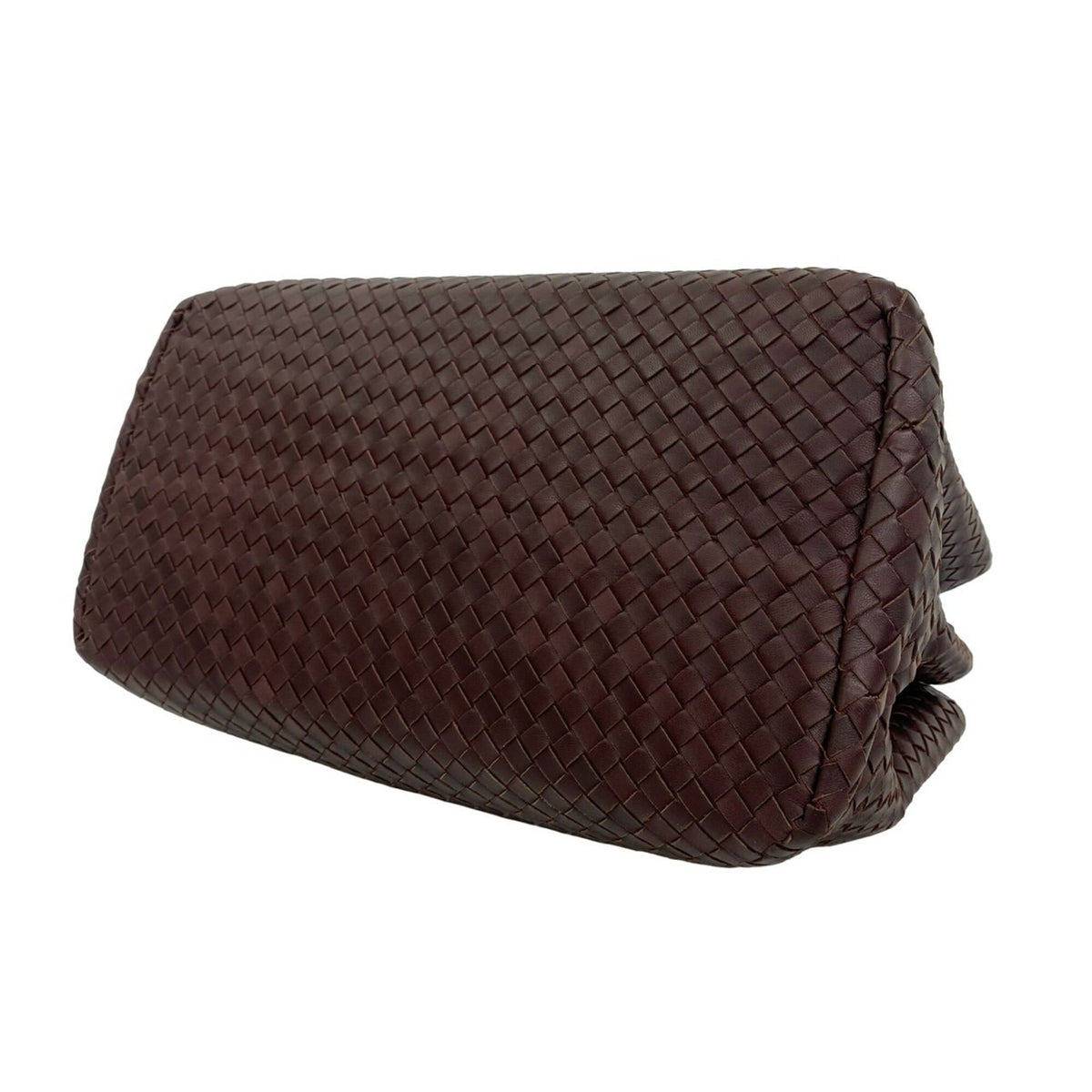 Bottega Veneta Brown Leather Boston Bag Handbag (Pre-Owned)
