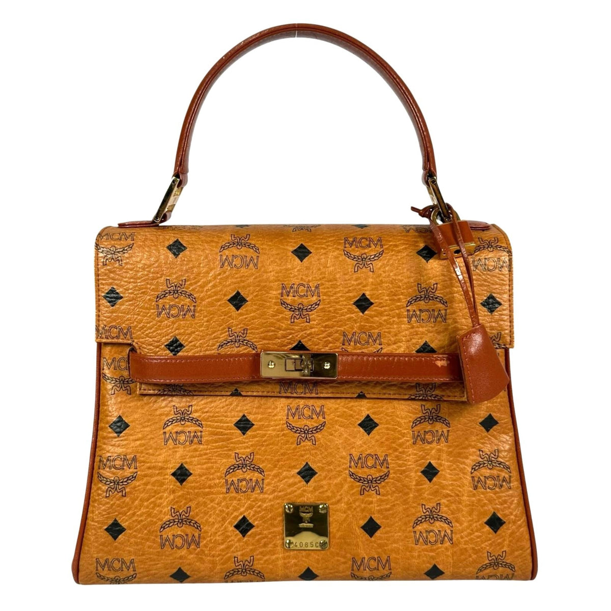Mcm Brown Leather Handbag (Pre-Owned)