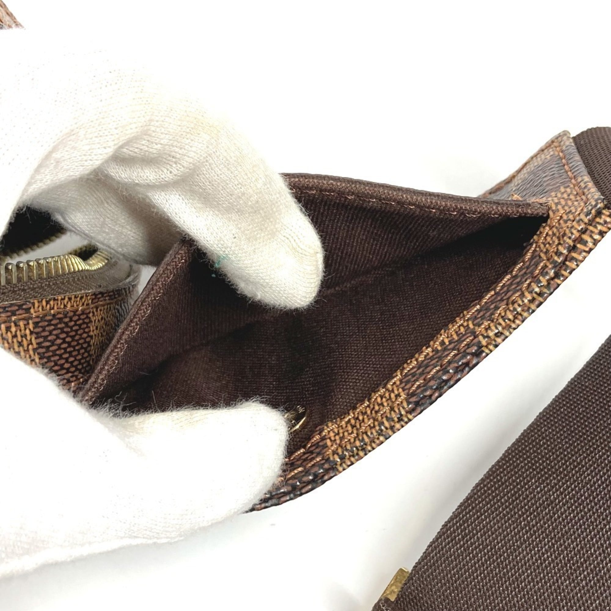 Louis Vuitton Brown Damier Canvas Ebene Damier Canvas Fanny Pack Shoulder Bag (Pre-Owned)