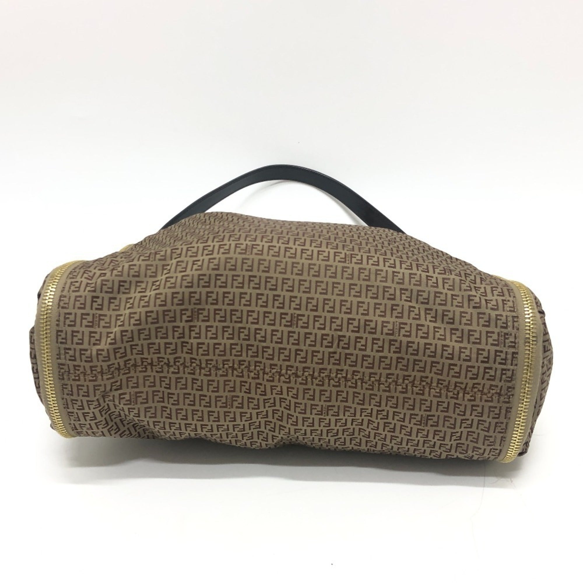 Fendi Zucca Beige Zucca Shoulder Bag (Pre-Owned)