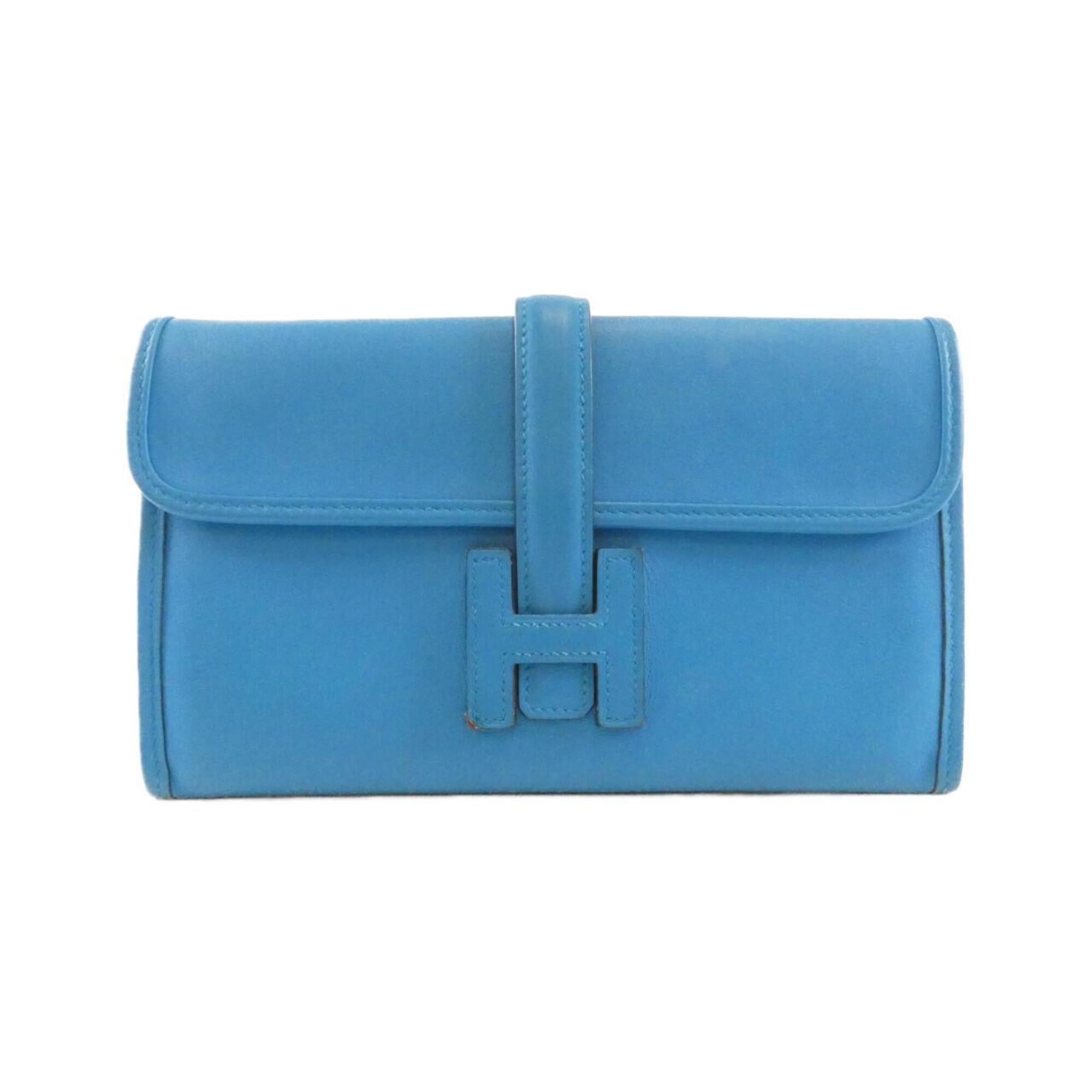 Hermes Blue Swift Leather Long Wallet (Bi-Fold) (Pre-Owned)