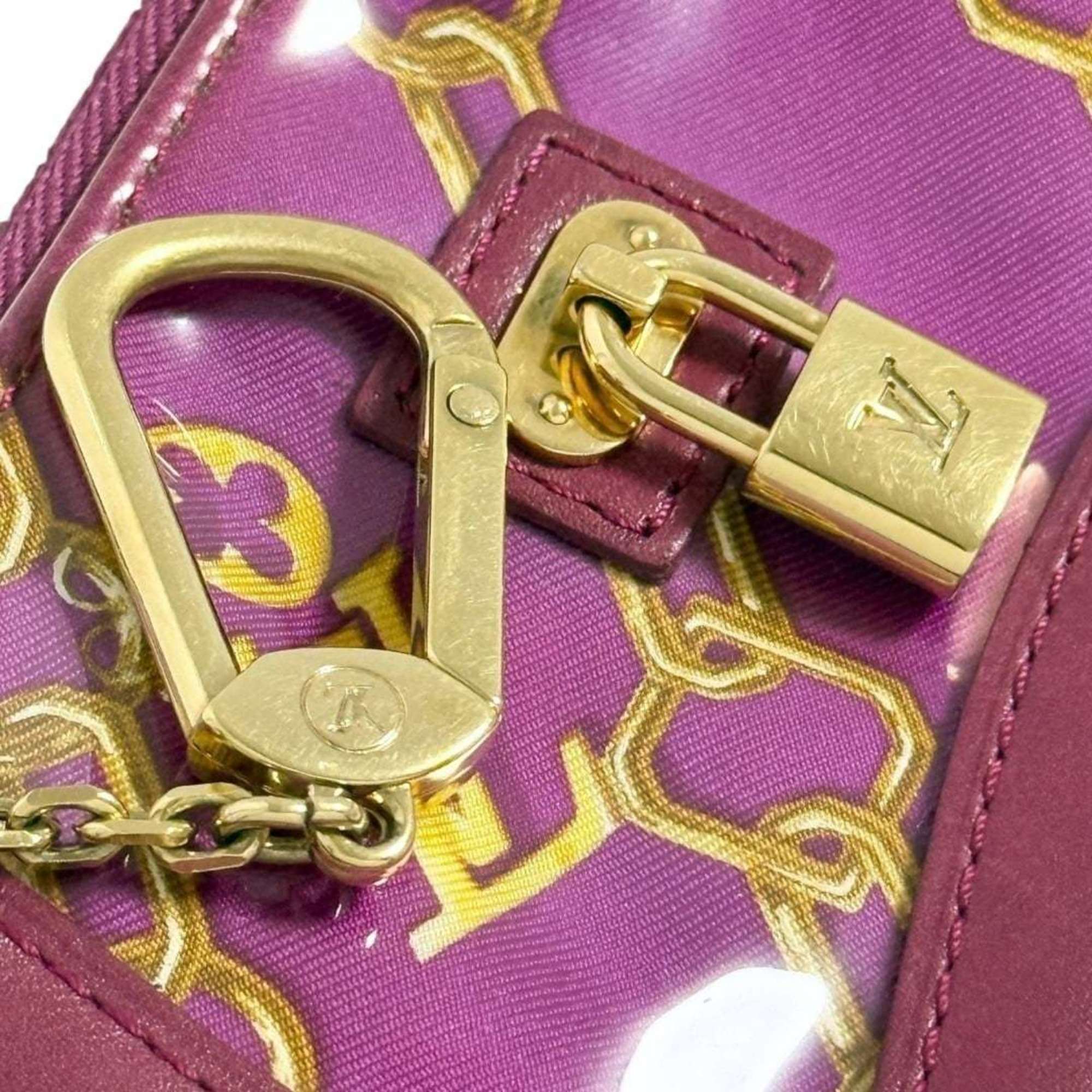 Louis Vuitton Red Color Wine Leather Coin Purse/Coin Case (Pre-Owned)
