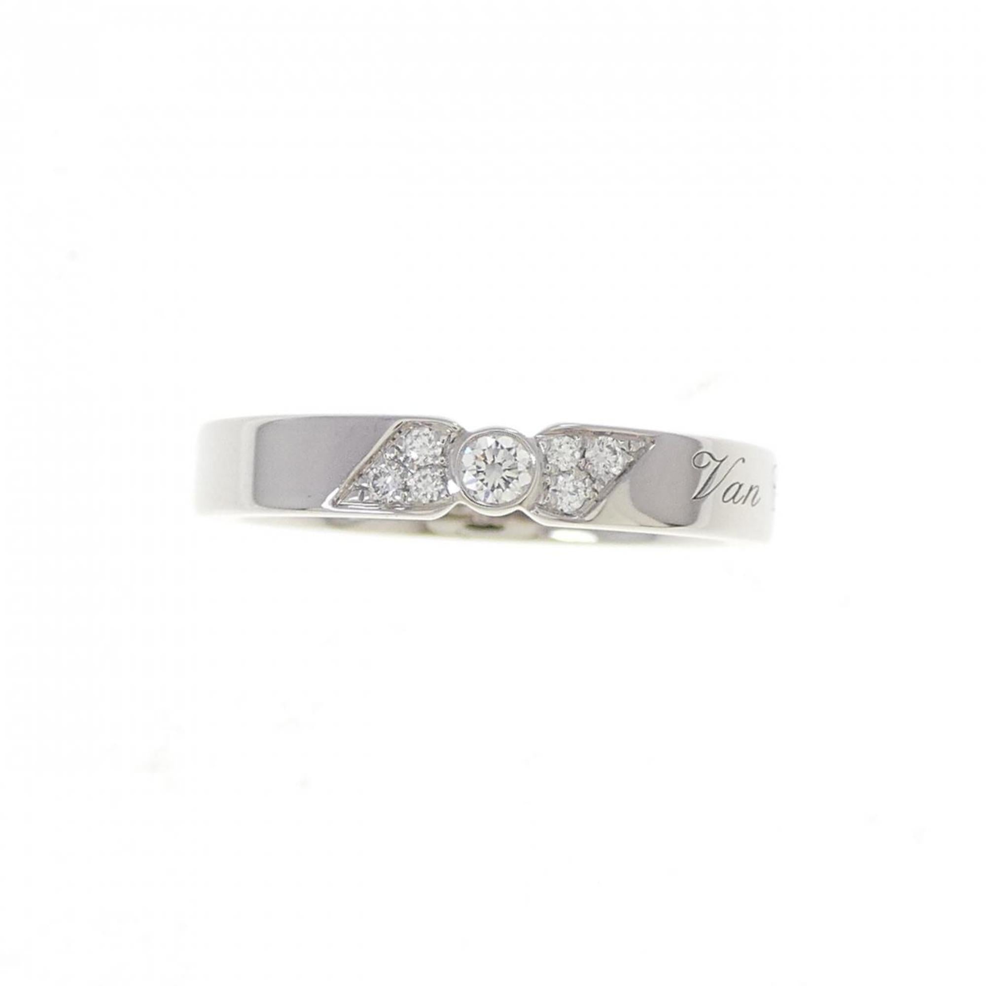 Van Cleef & Arpels Platinum Platinum 950 Band Ring (Pre-Owned)