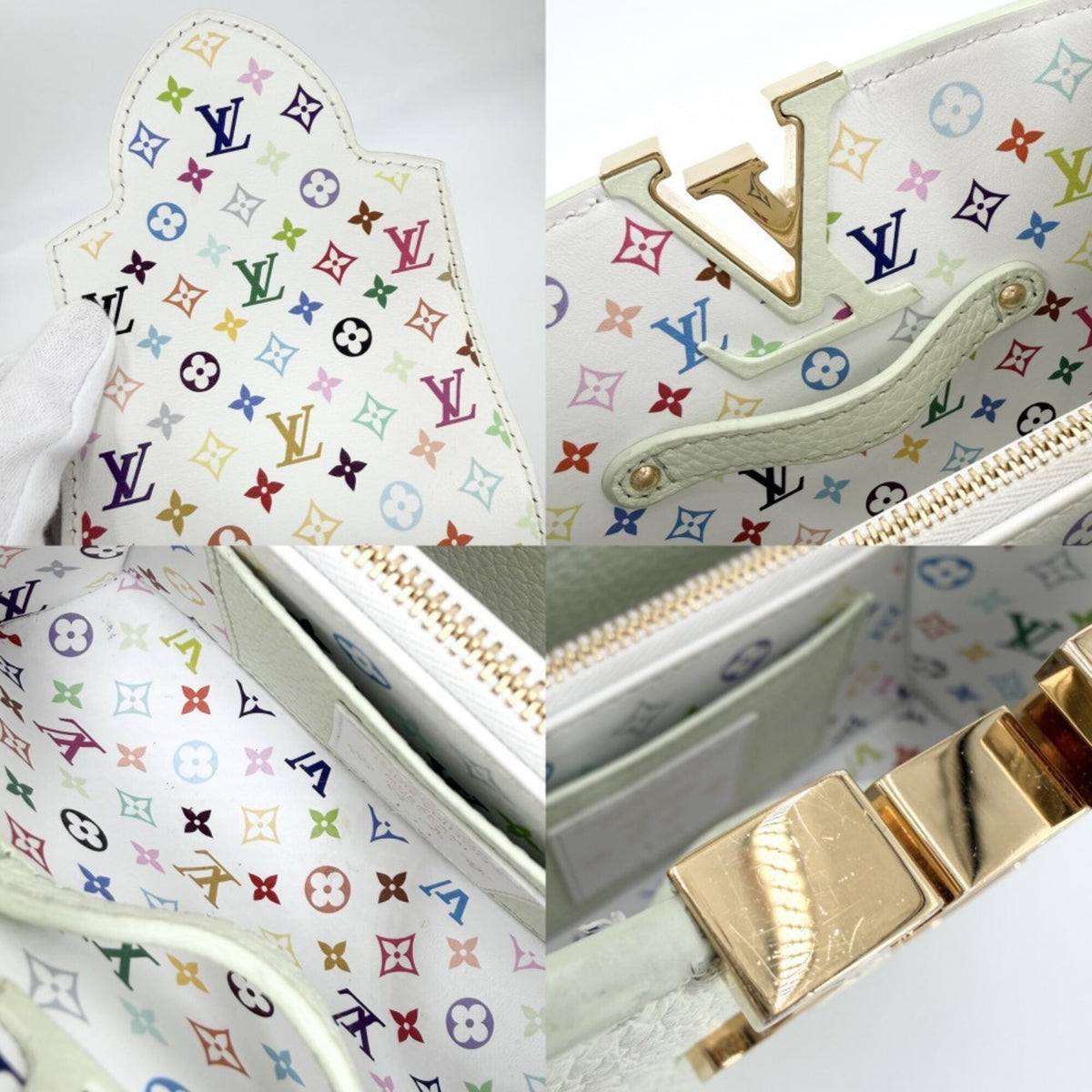 Louis Vuitton Multi-Color Monogram Multicolore Leather Handbag Shoulder Bag (Pre-Owned)