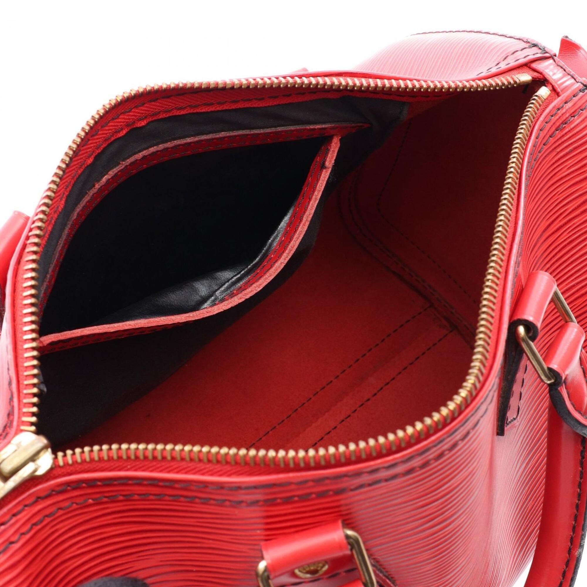 Louis Vuitton Castilian Red Red Color Leather Handbag (Pre-Owned)