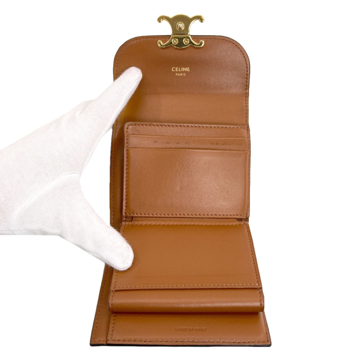 Celine Brown Pvc Wallet (Bi-Fold) (Pre-Owned)