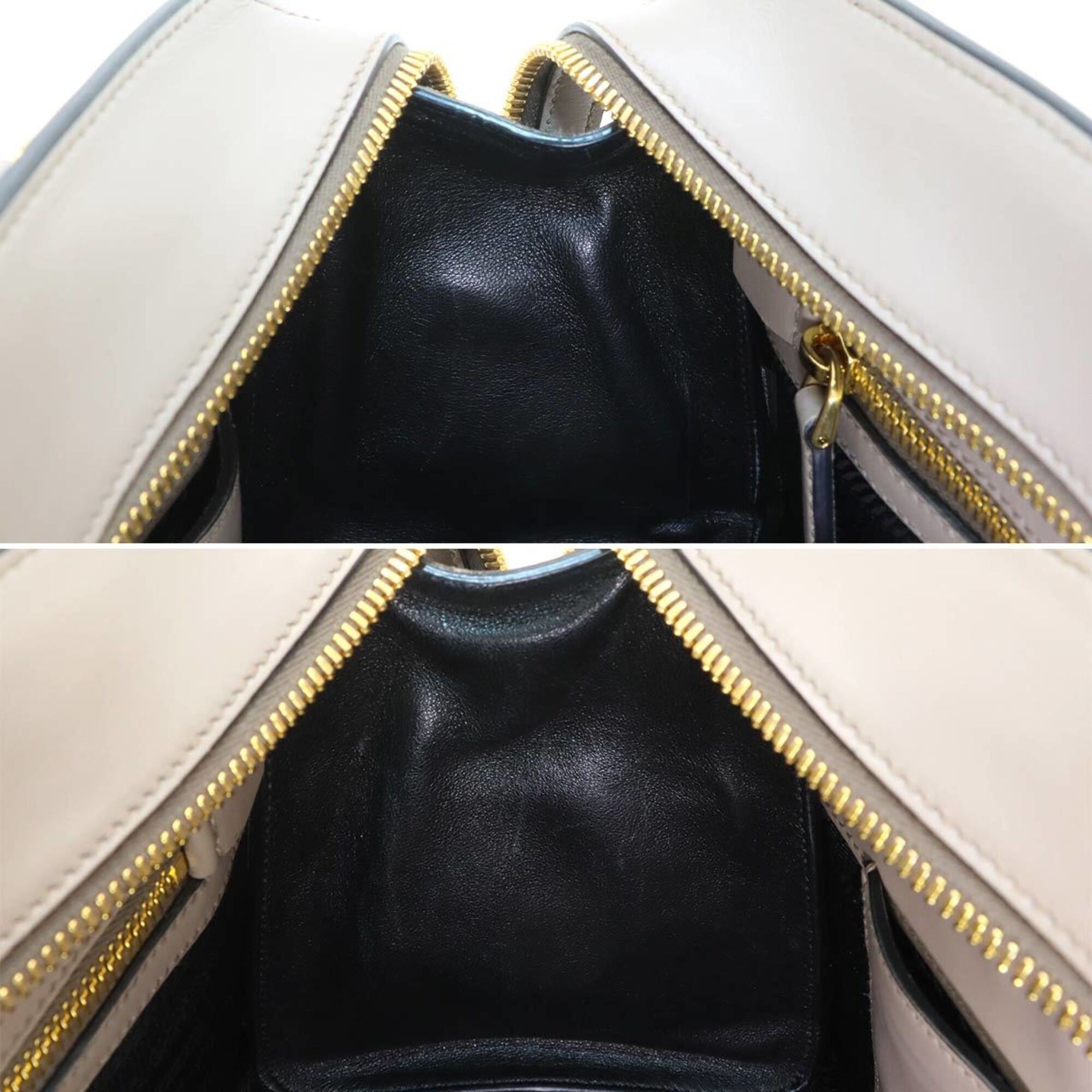 Prada Gray Saffiano Metal Handbag Shoulder Bag (Pre-Owned)