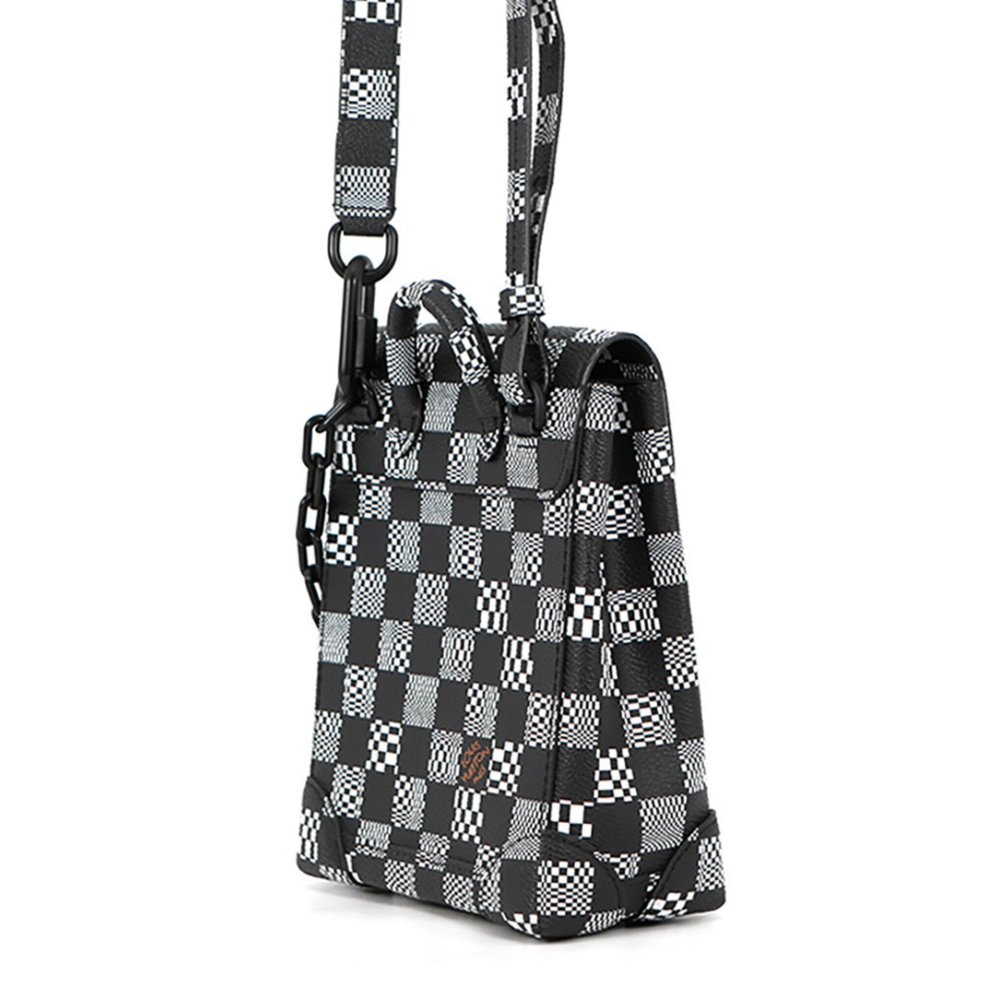 Louis Vuitton Black Blanc Noir Handbag Shoulder Bag (Pre-Owned)