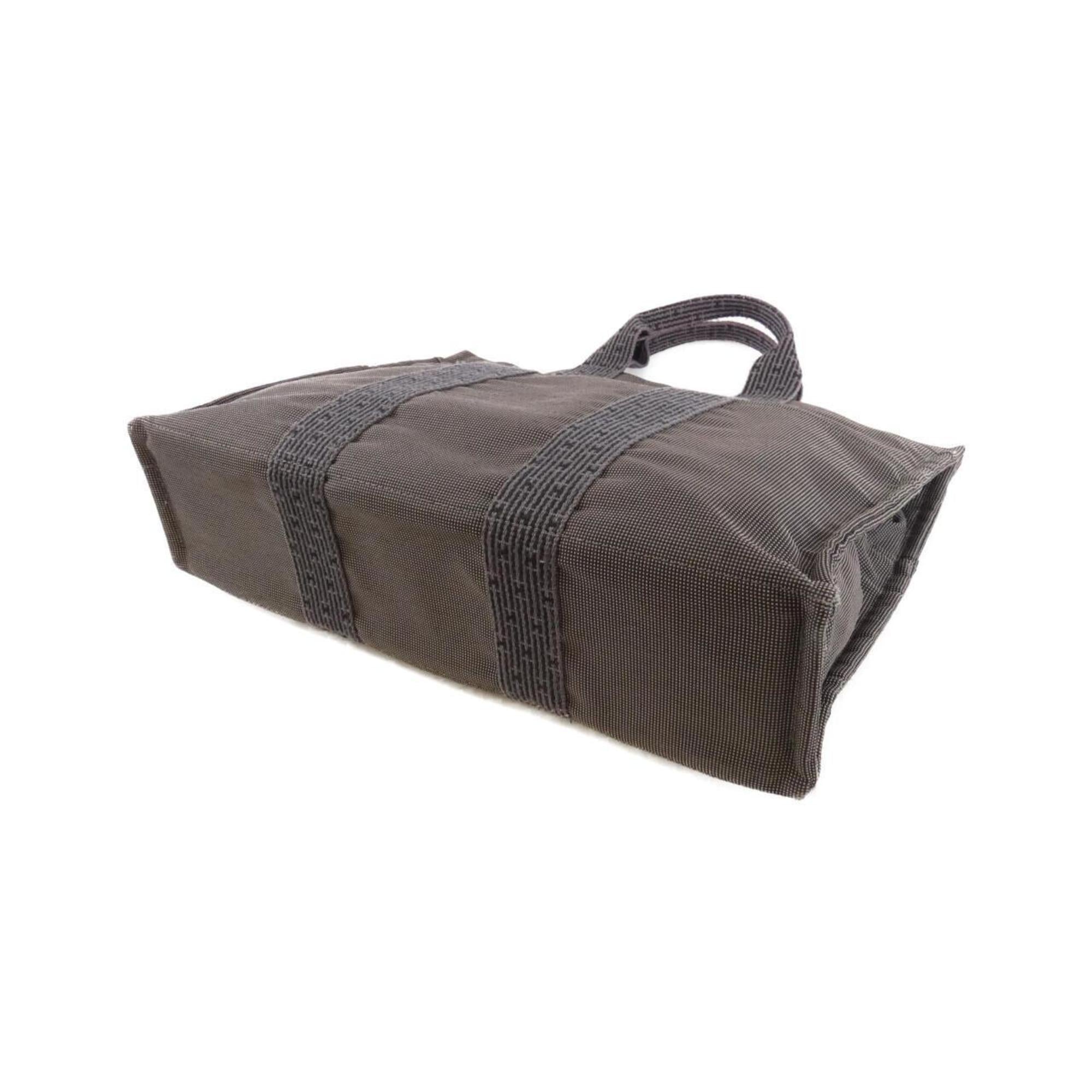 Hermes Black Canvas Handbag (Pre-Owned)