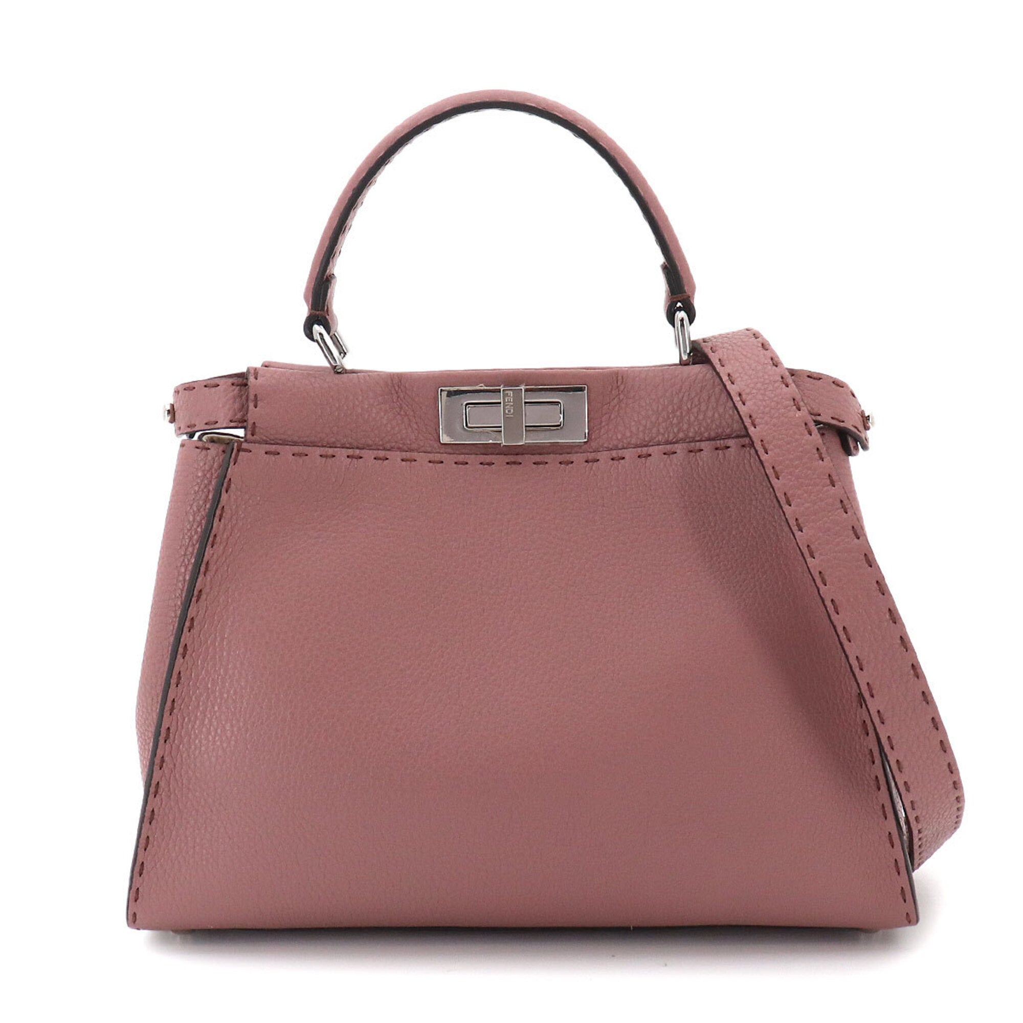 Fendi Brown Leather Handbag (Pre-Owned)