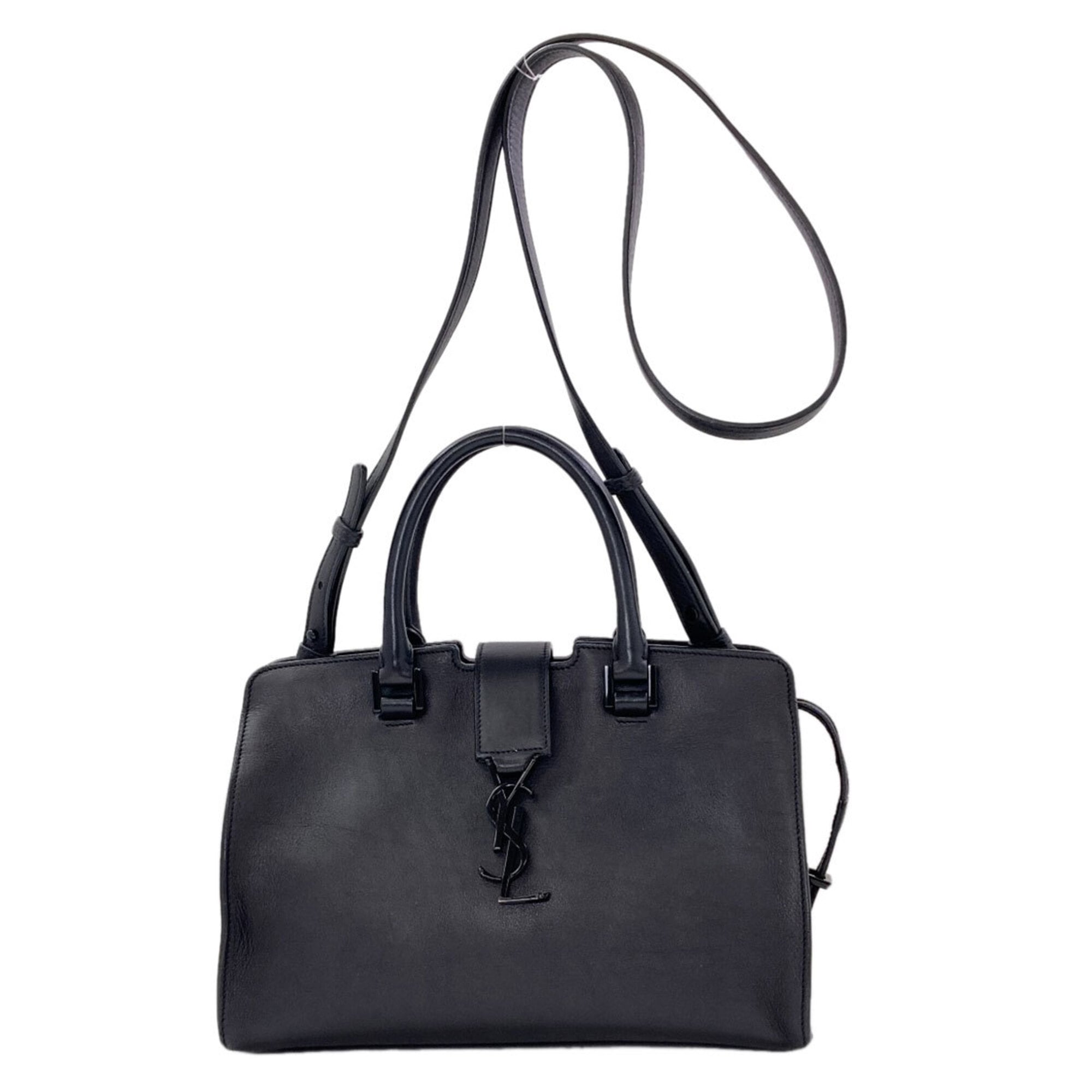 Saint Laurent Black Leather Handbag (Pre-Owned)