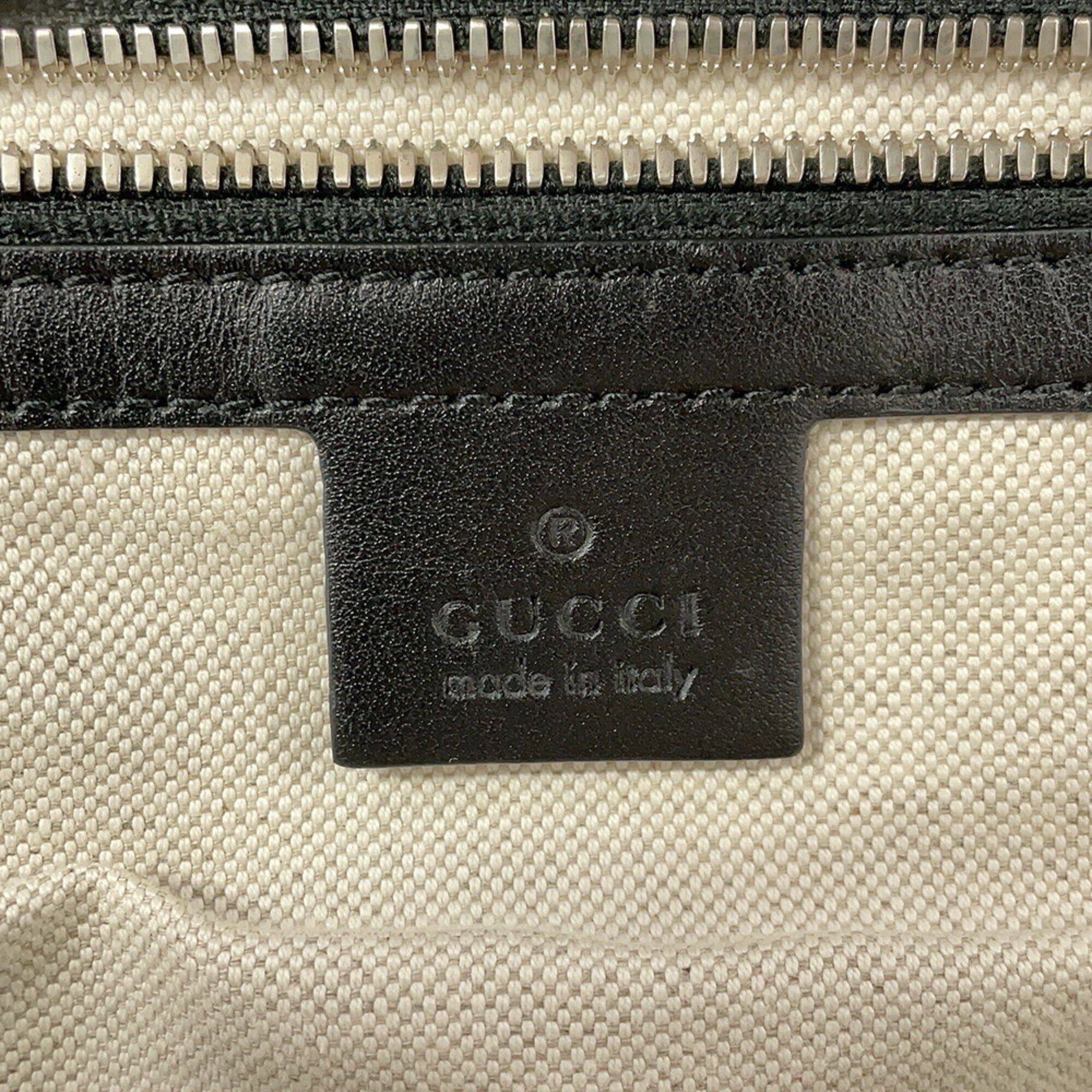 Gucci Black Embossed Leather Backpack (Pre-Owned)
