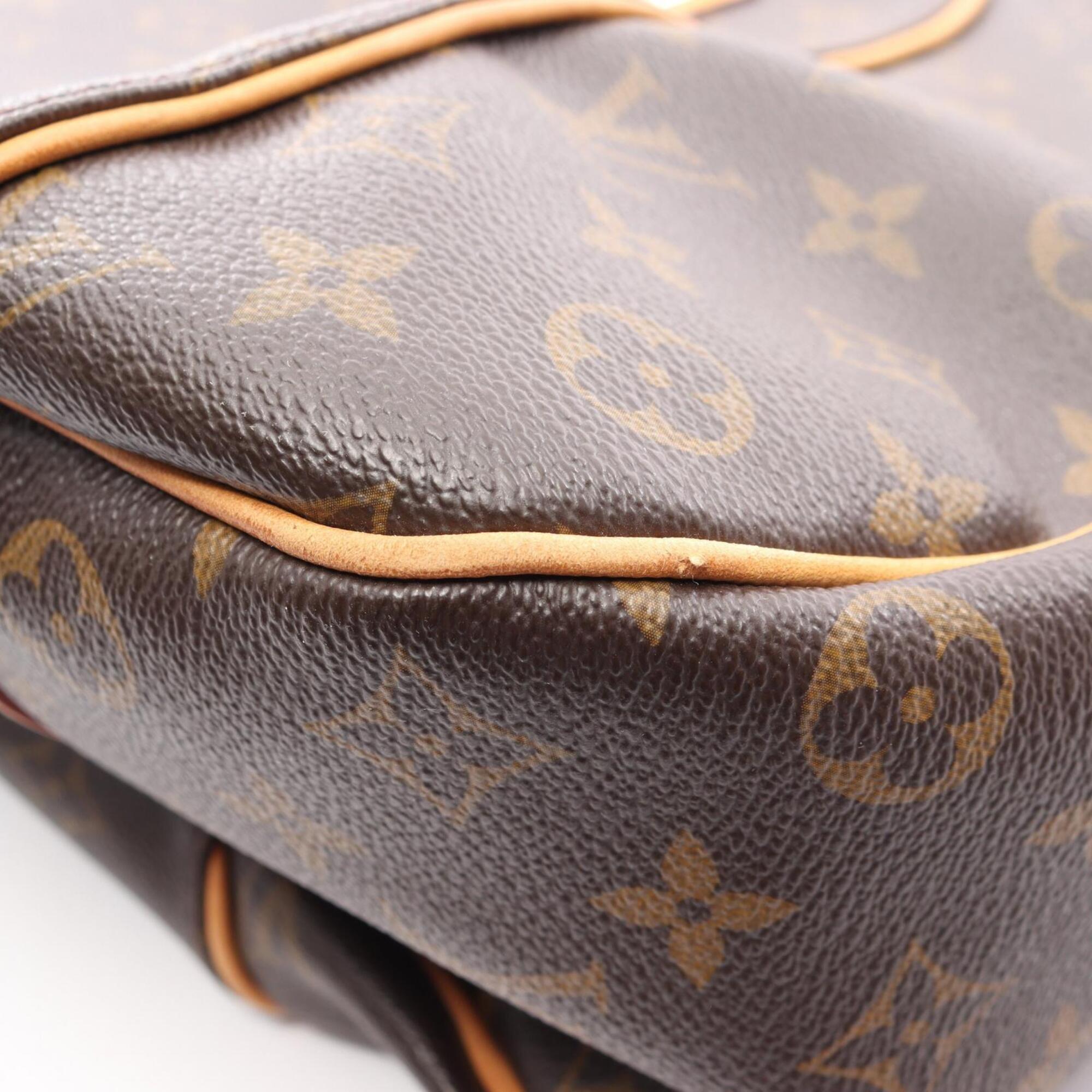 Louis Vuitton Brown Coated Canvas Pvc Monogram Leather Handbag Shoulder Bag (Pre-Owned)