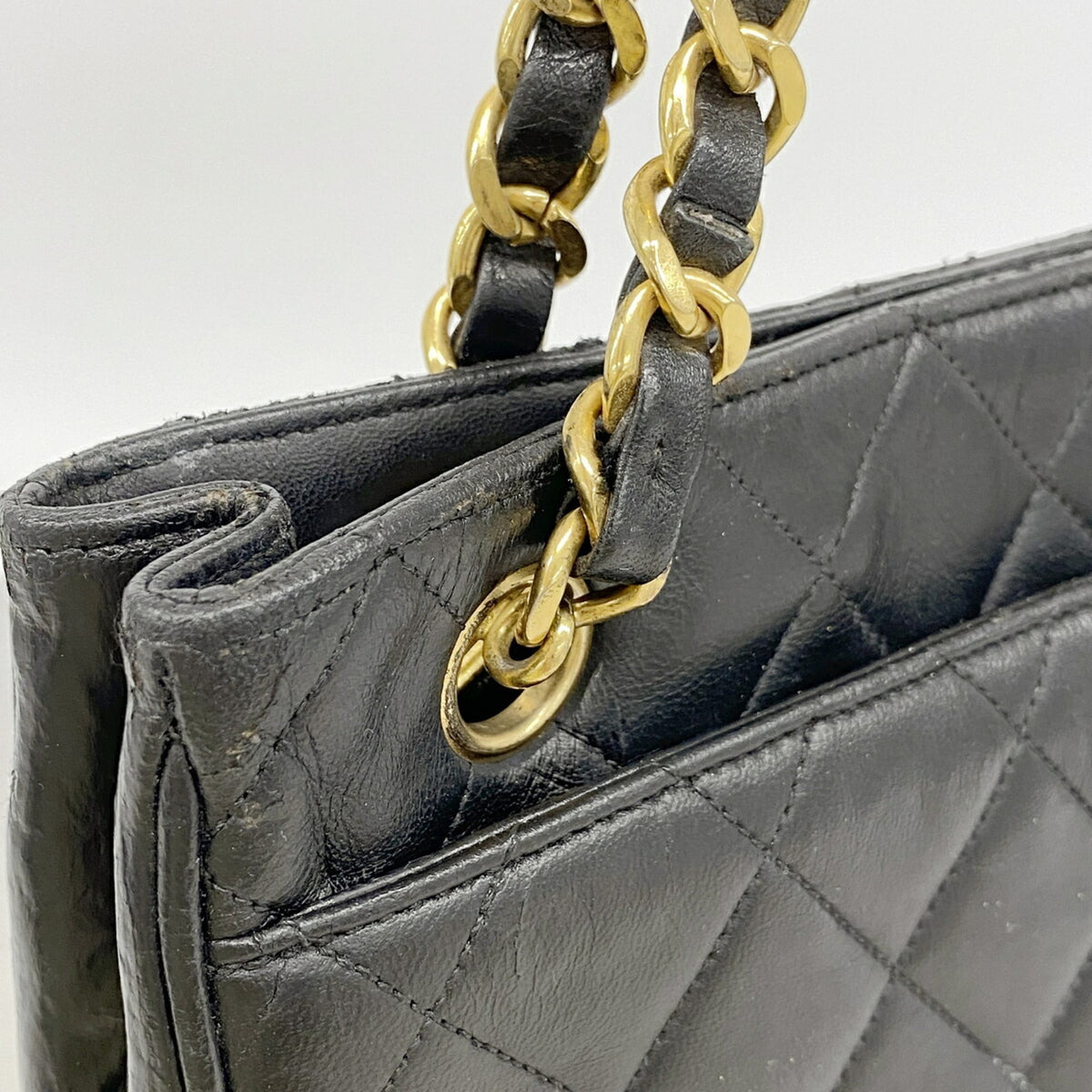 Chanel Black Leather Tote Bag (Pre-Owned)