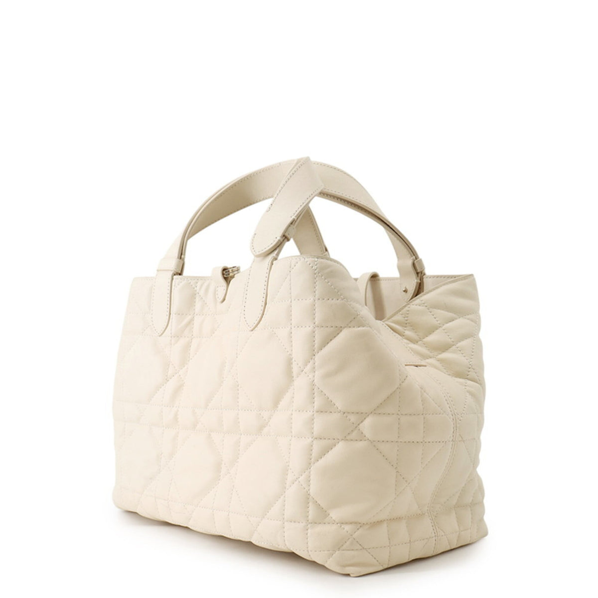 Christian Dior Ivory Leather Handbag (Pre-Owned)