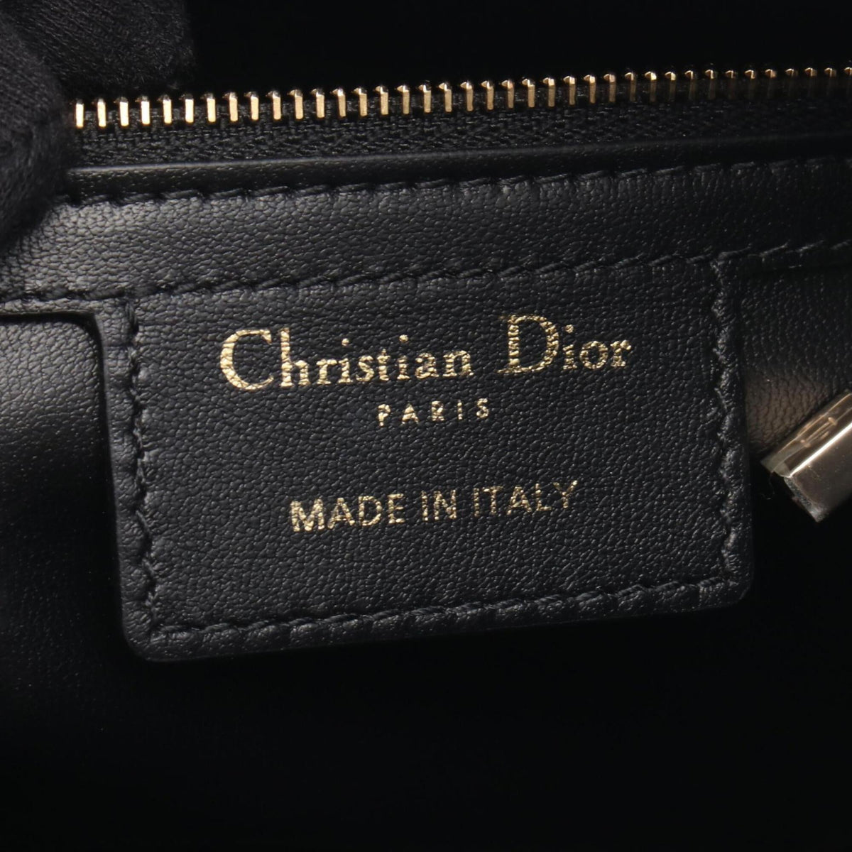 Christian Dior Black Leather Handbag Shoulder Bag (Pre-Owned)